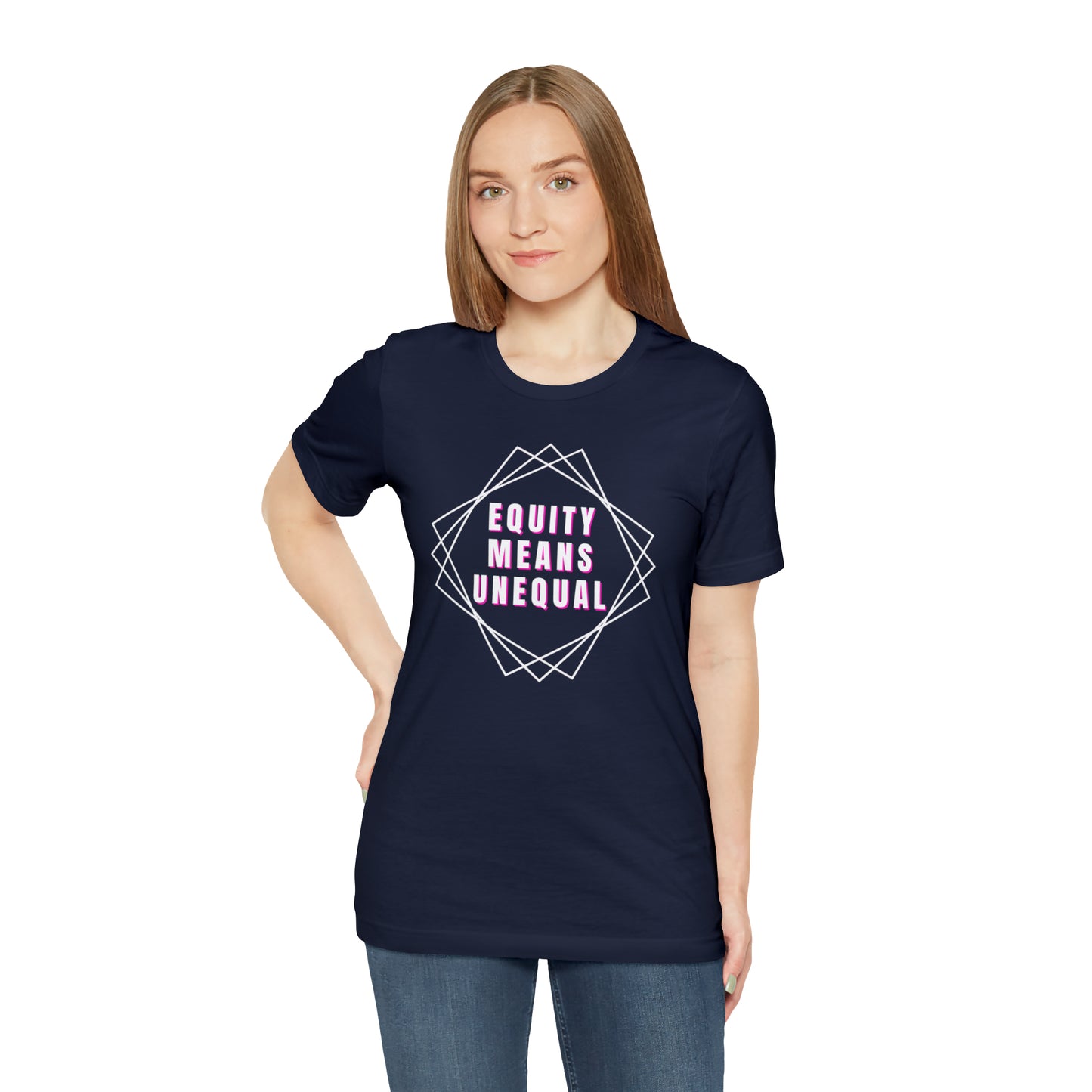 Equity Means Unequal Unisex Jersey Short Sleeve Tee