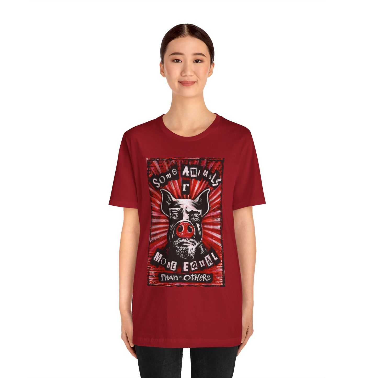 Some Animals R More Equal Than Others Zine Unisex Jersey Short Sleeve Tee