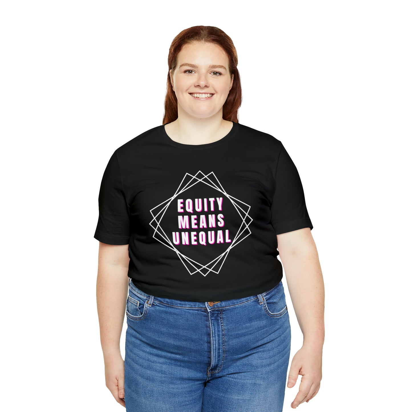 Equity Means Unequal Unisex Jersey Short Sleeve Tee