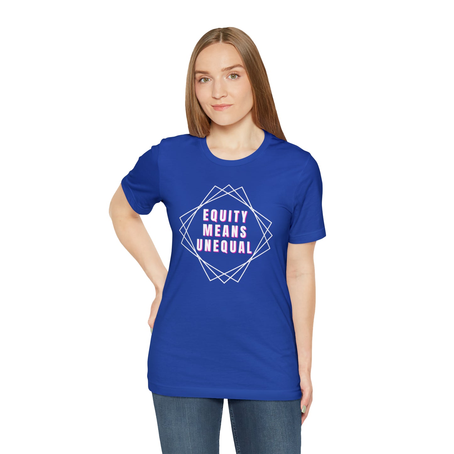 Equity Means Unequal Unisex Jersey Short Sleeve Tee