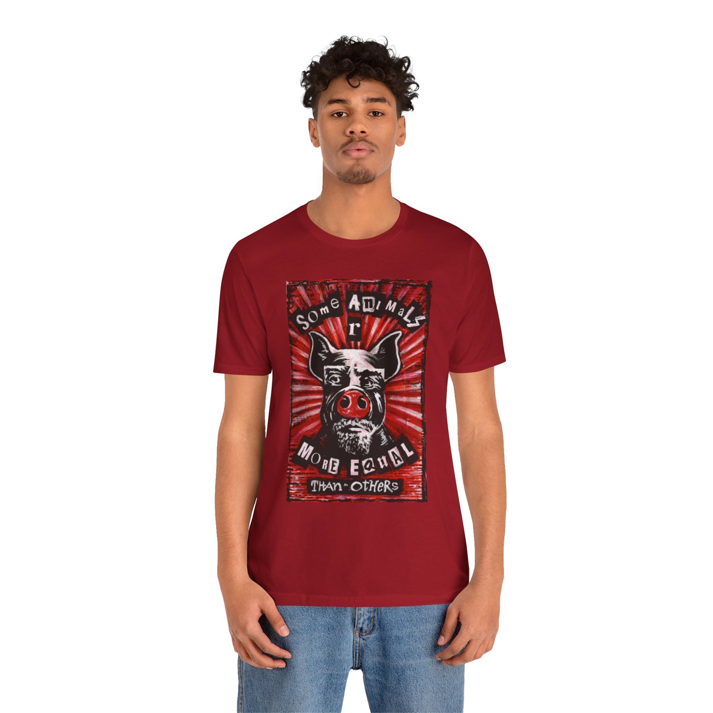 Some Animals R More Equal Than Others Zine Unisex Jersey Short Sleeve Tee
