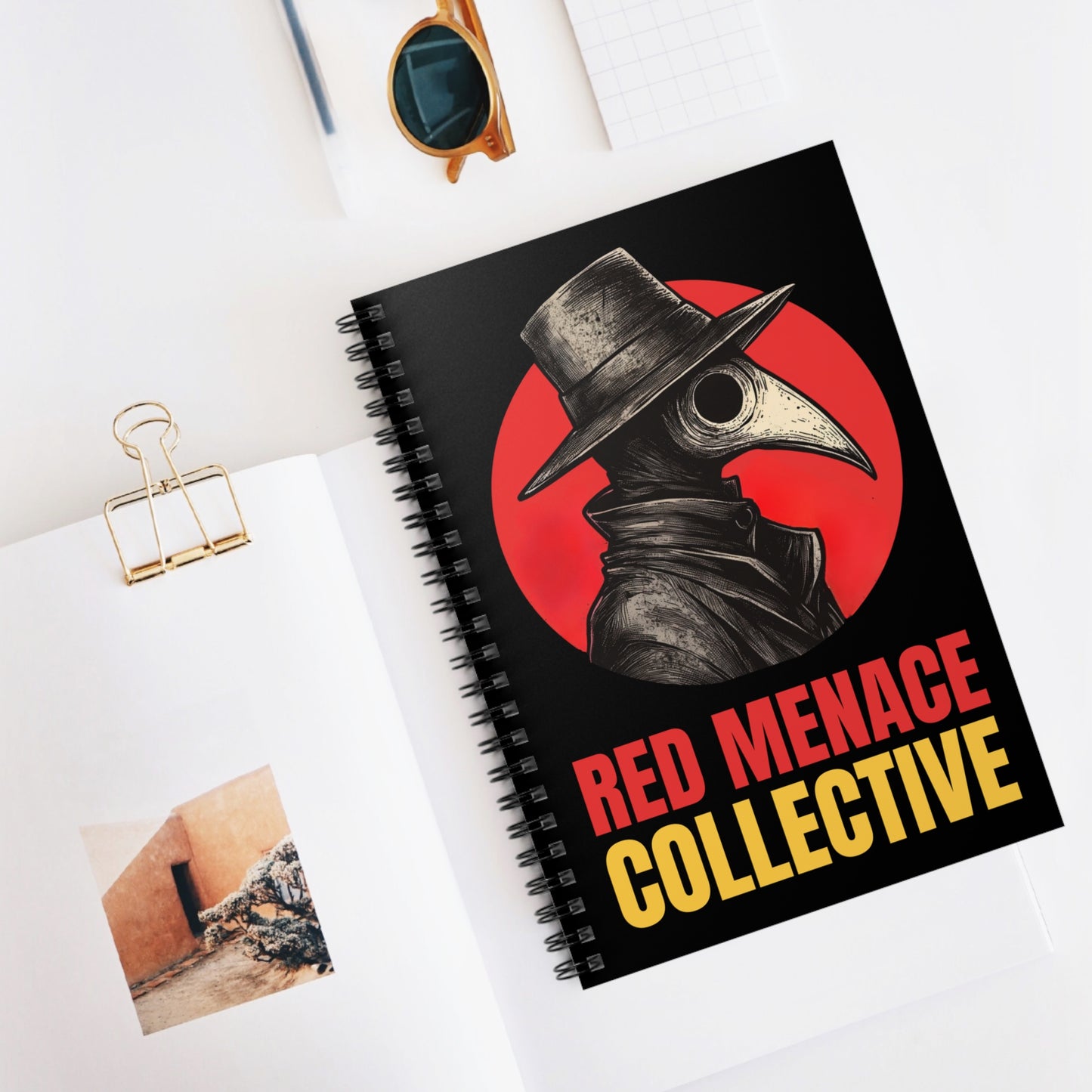 Red Menace Collective Spiral Notebook - Ruled Line