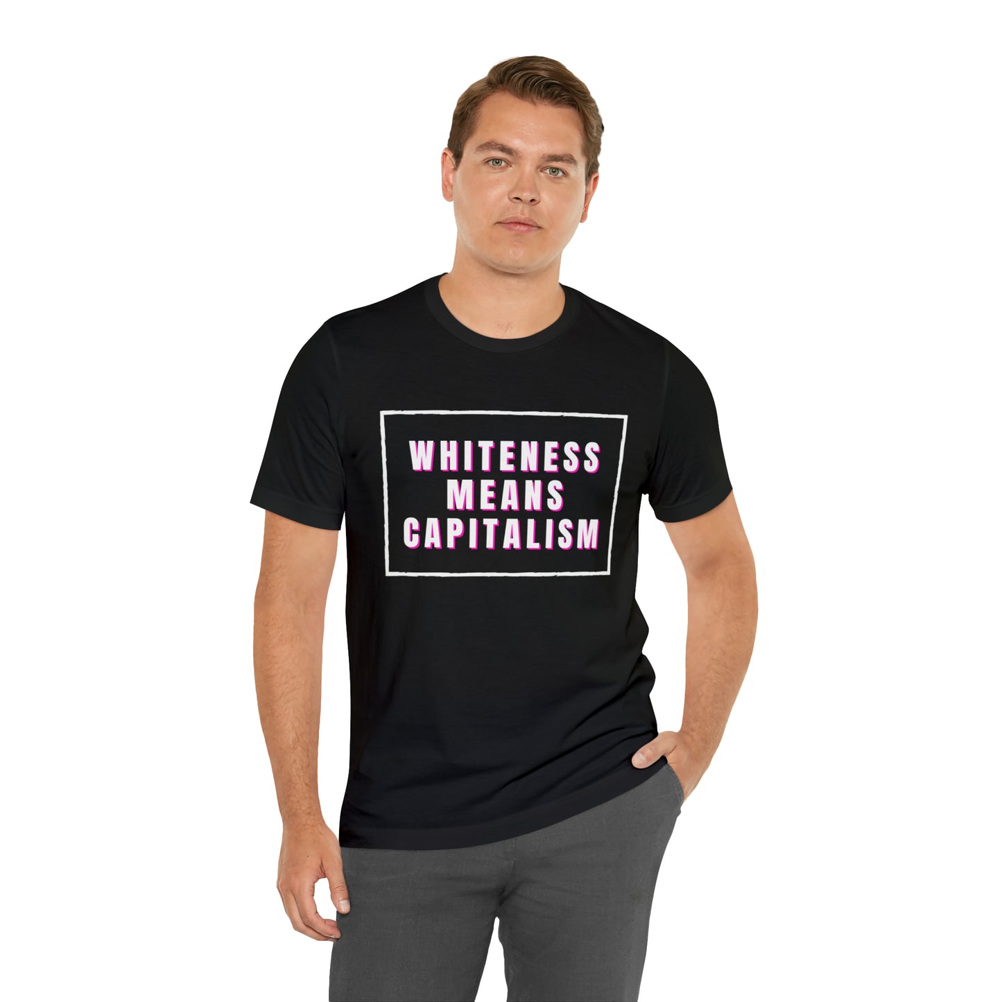 Whiteness Means Capitalism Unisex Jersey Short Sleeve Tee