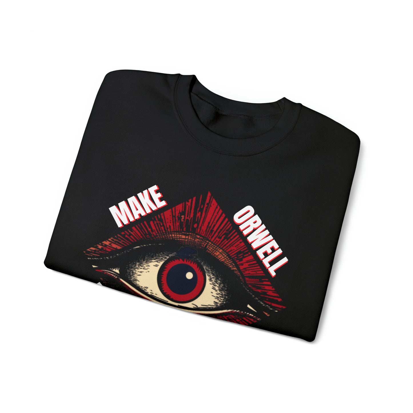 Make Orwell Fiction Again Unisex Heavy Blend™ Crewneck Sweatshirt