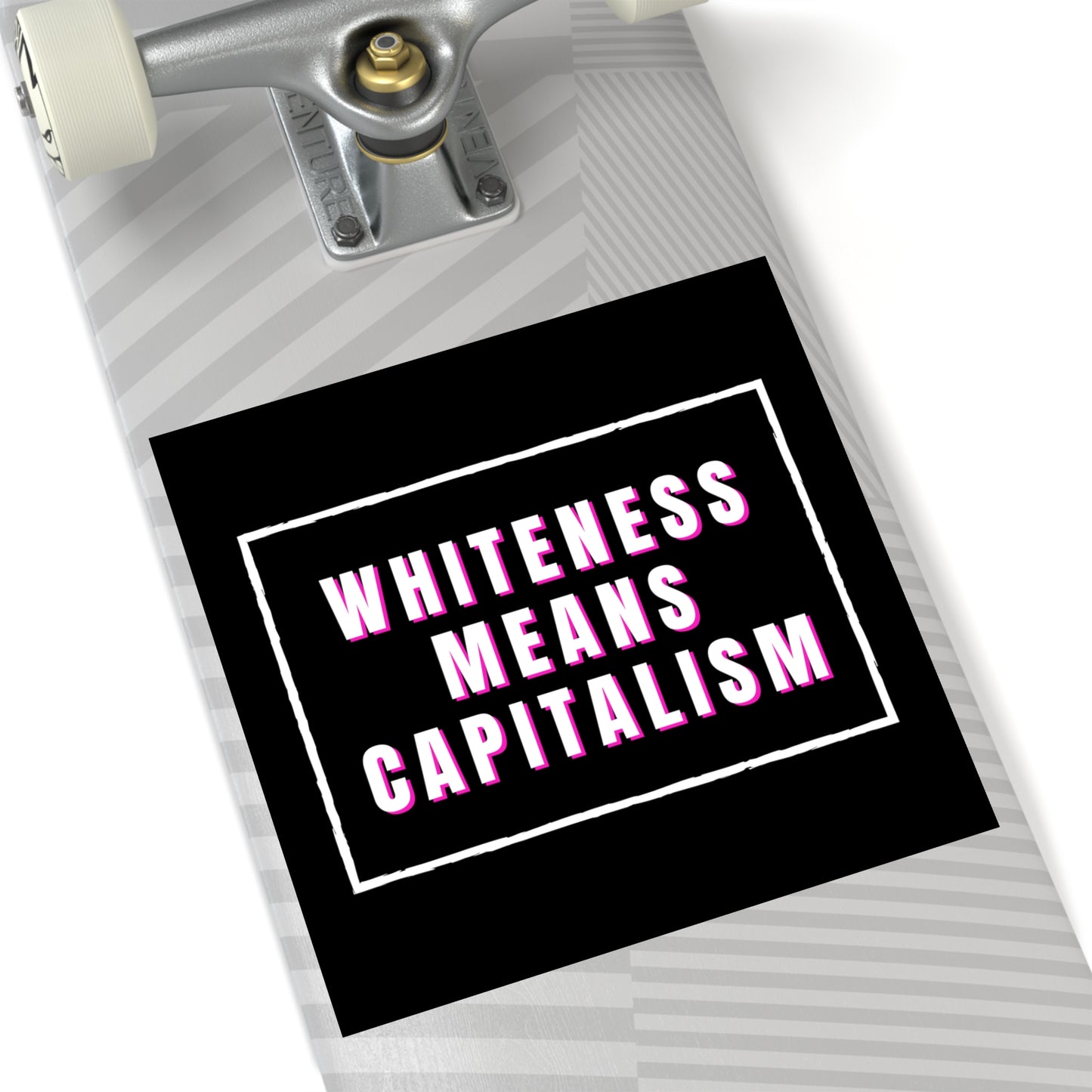 Whiteness is Capitalism Square Stickers, Indoor\Outdoor