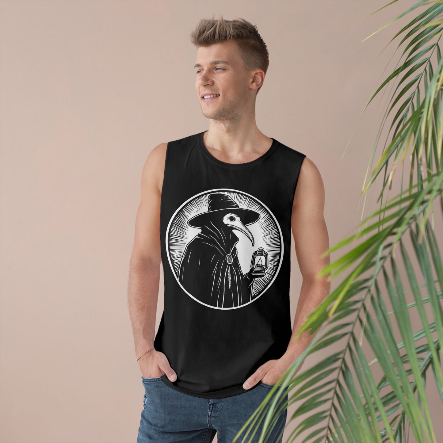 Decode The Left Plague Doctor Unisex Tank Top