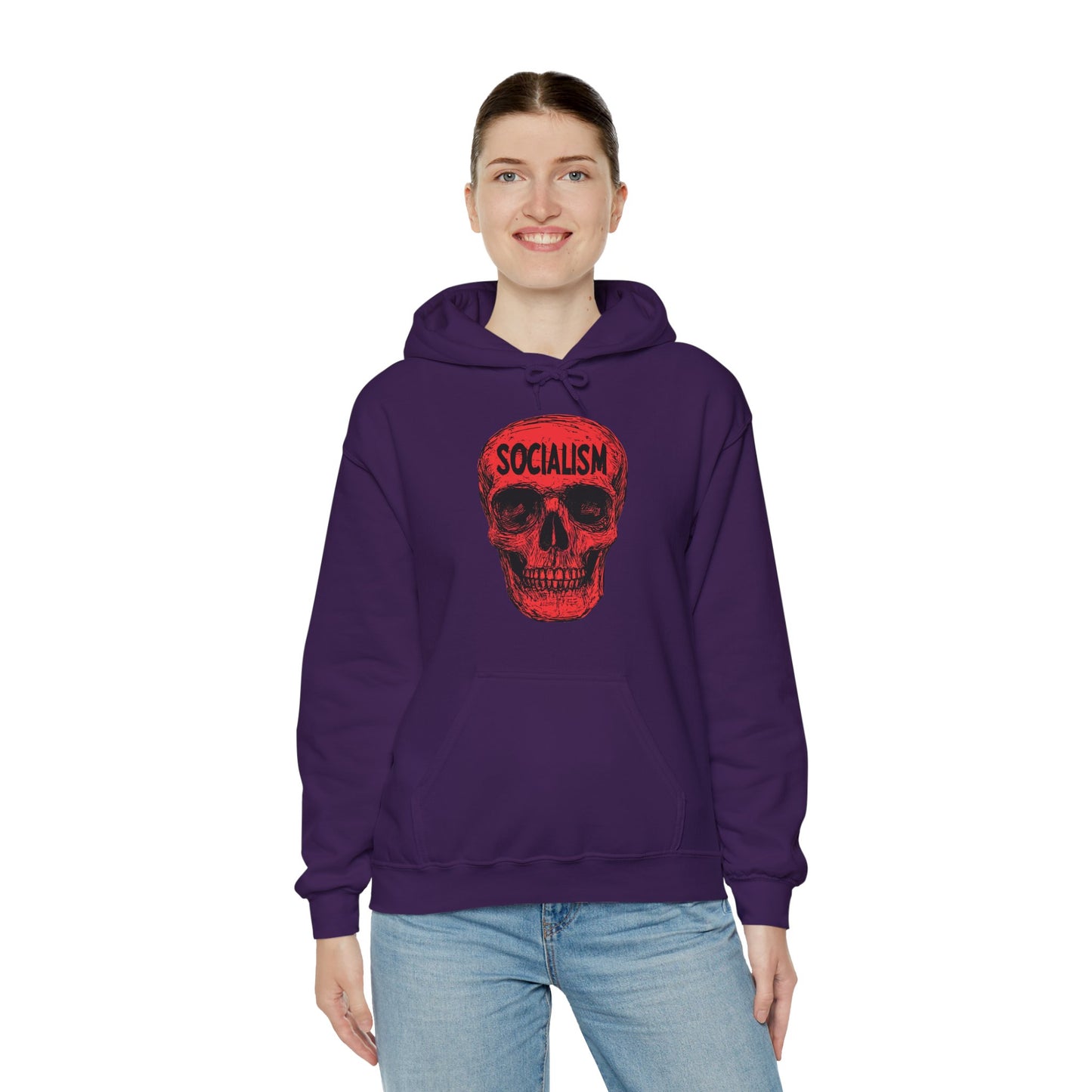Socialism Means Death Unisex Heavy Blend™ Hooded Sweatshirt