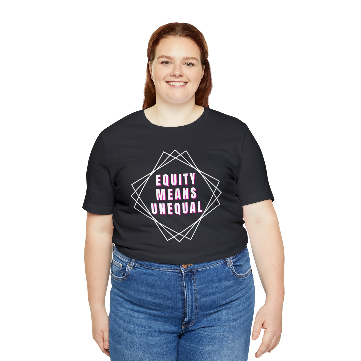 Equity Means Unequal Unisex Jersey Short Sleeve Tee