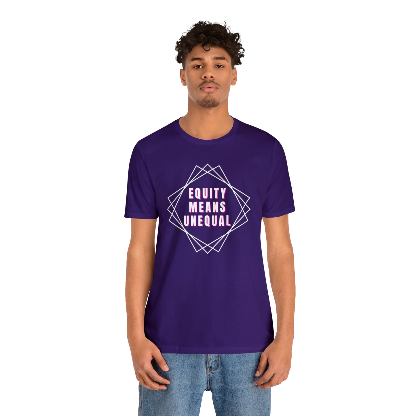 Equity Means Unequal Unisex Jersey Short Sleeve Tee