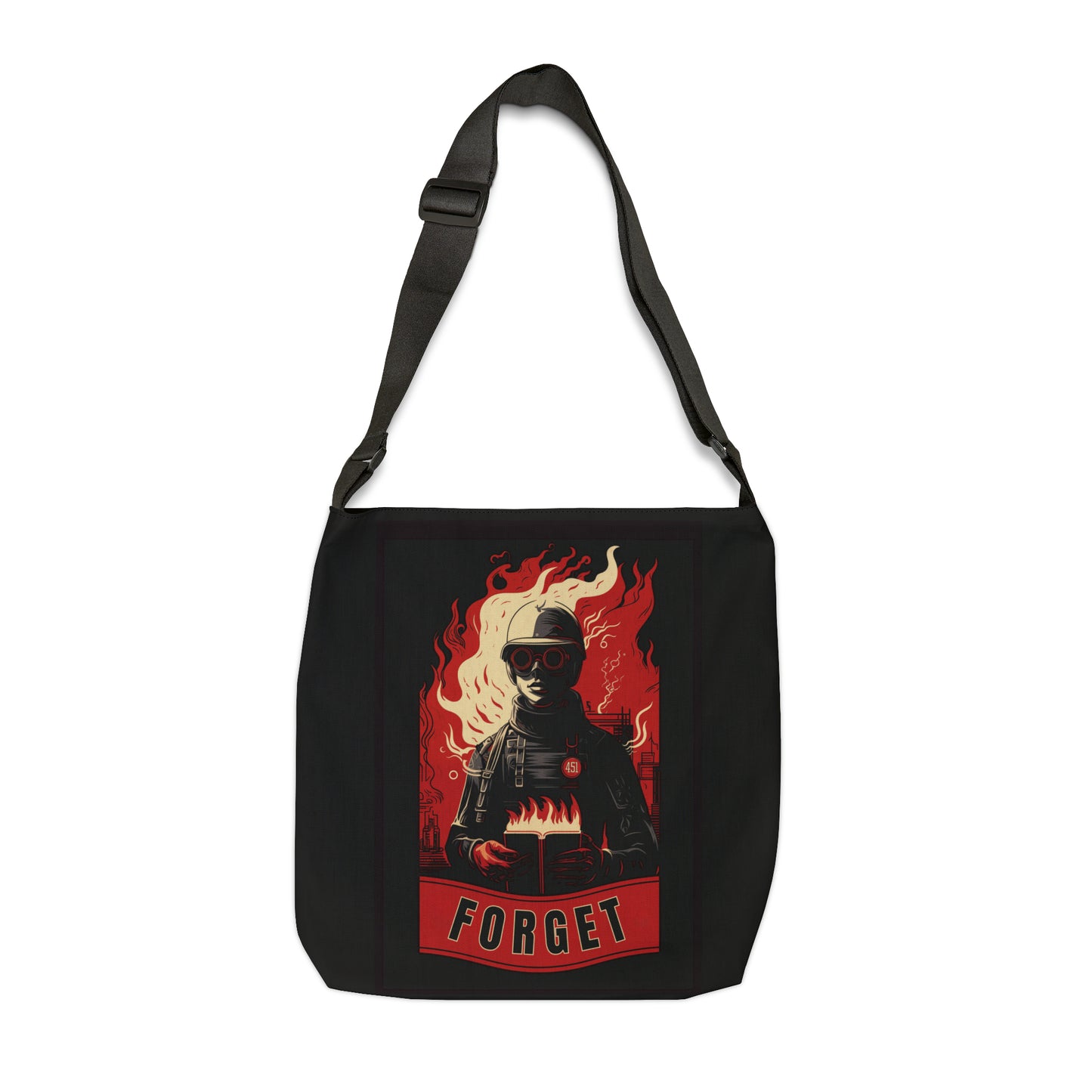 Fahrenheit 451 Adjustable Tote Bag (AOP)