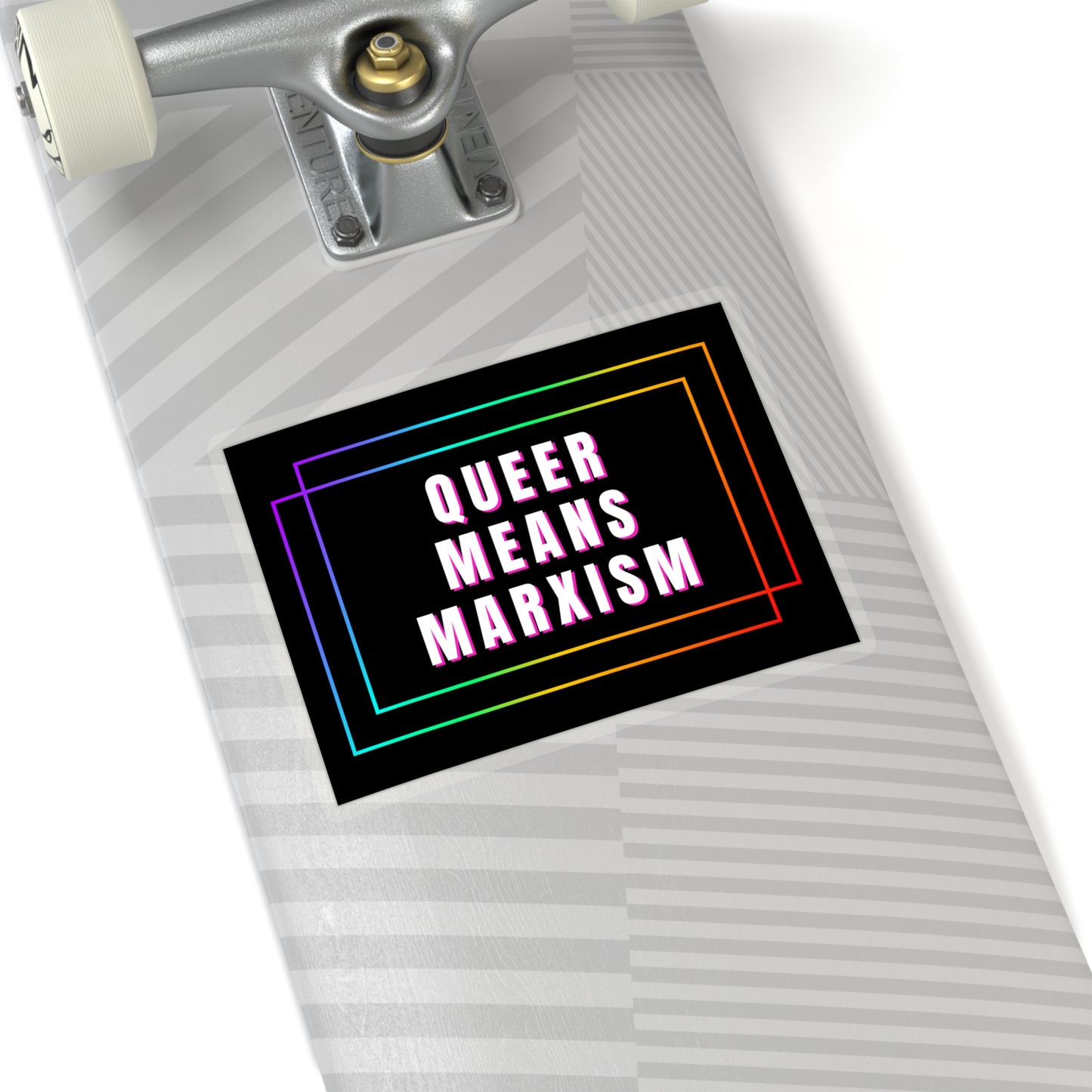 Queer Means Marxism Kiss-Cut Stickers