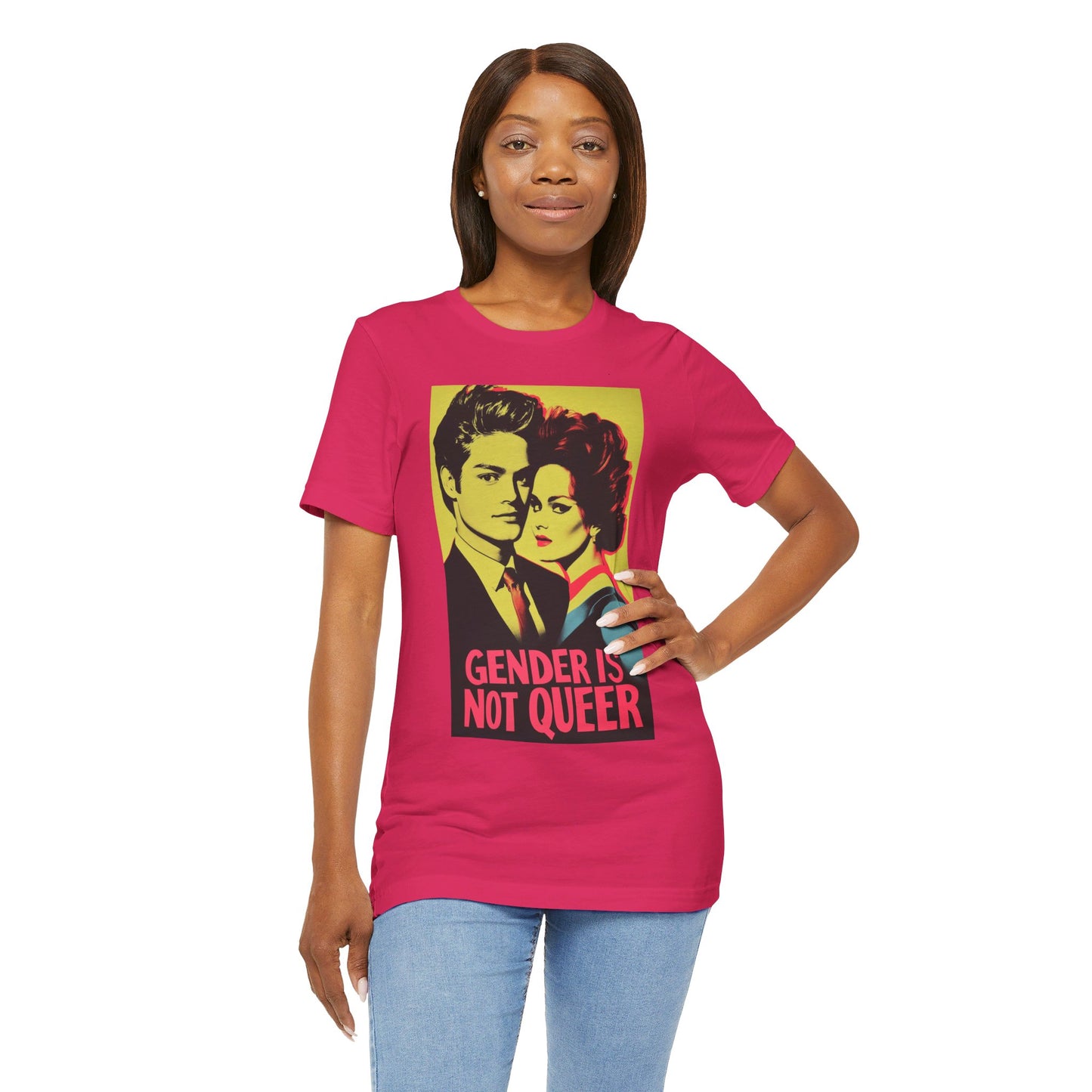 Gender is Not Queer Unisex Jersey Short Sleeve Tee