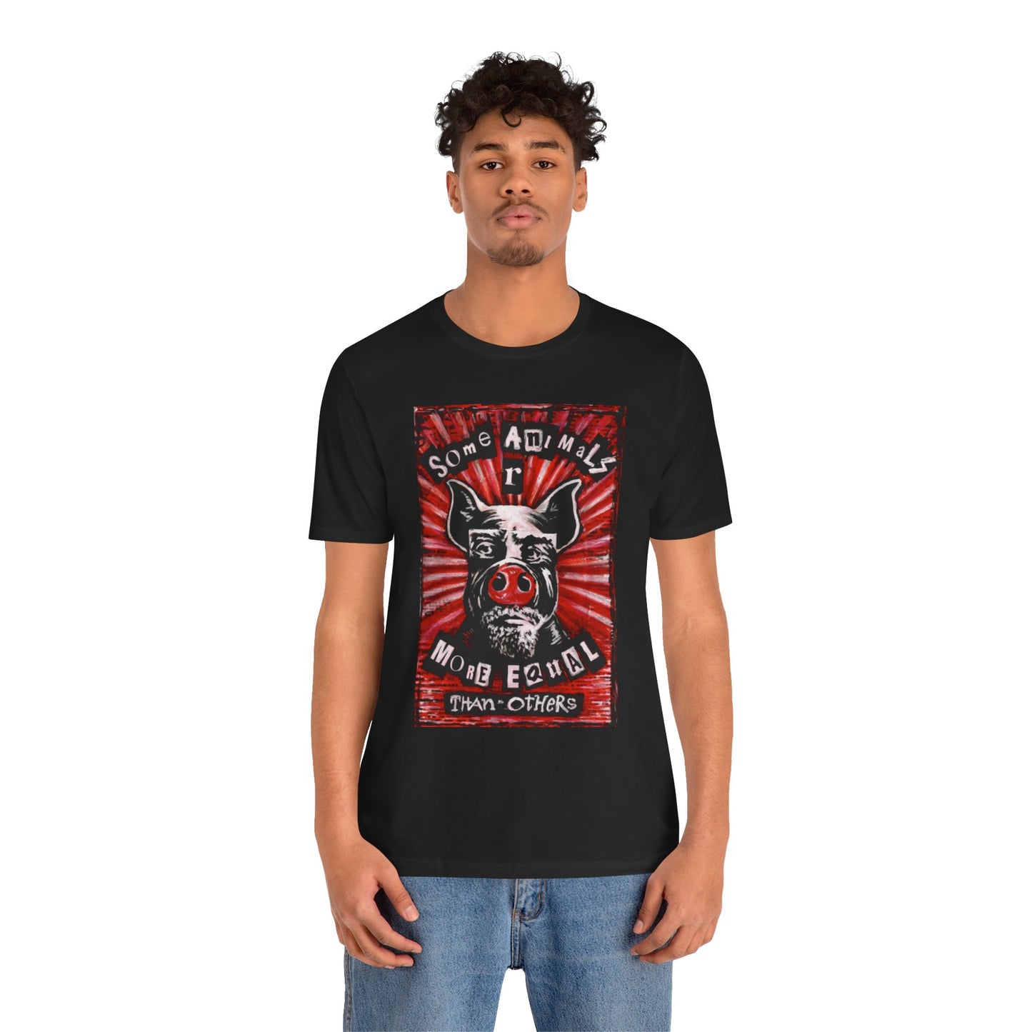 Some Animals R More Equal Than Others Zine Unisex Jersey Short Sleeve Tee