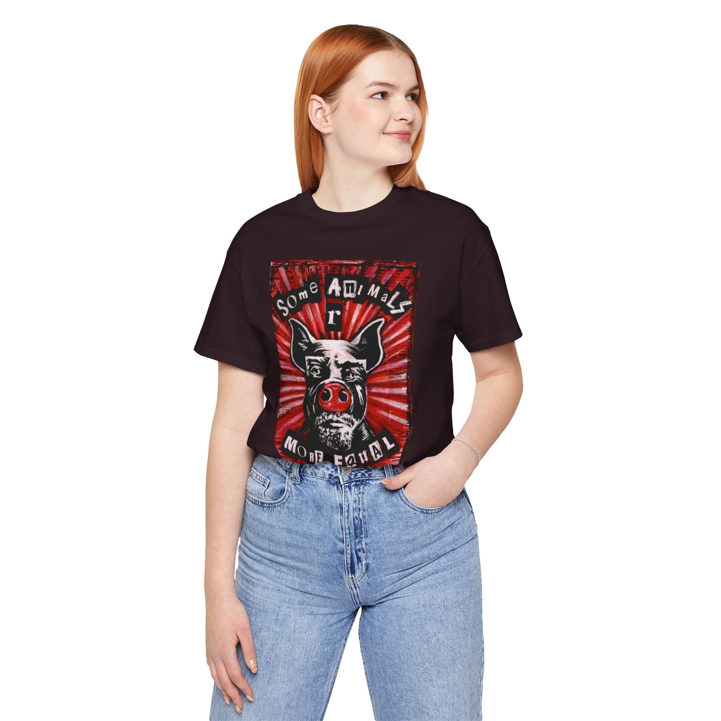 Some Animals R More Equal Than Others Zine Unisex Jersey Short Sleeve Tee