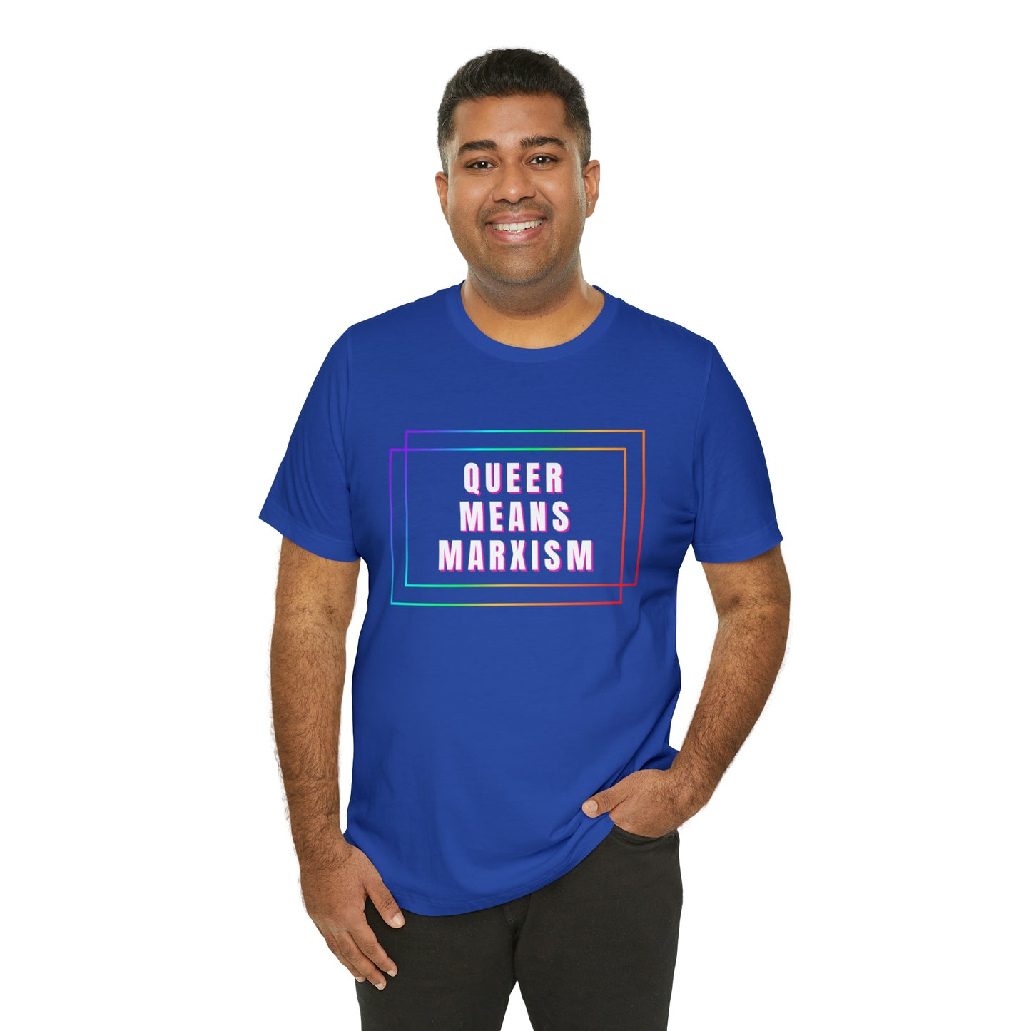 Queer Means Marxism Unisex Jersey Short Sleeve Tee