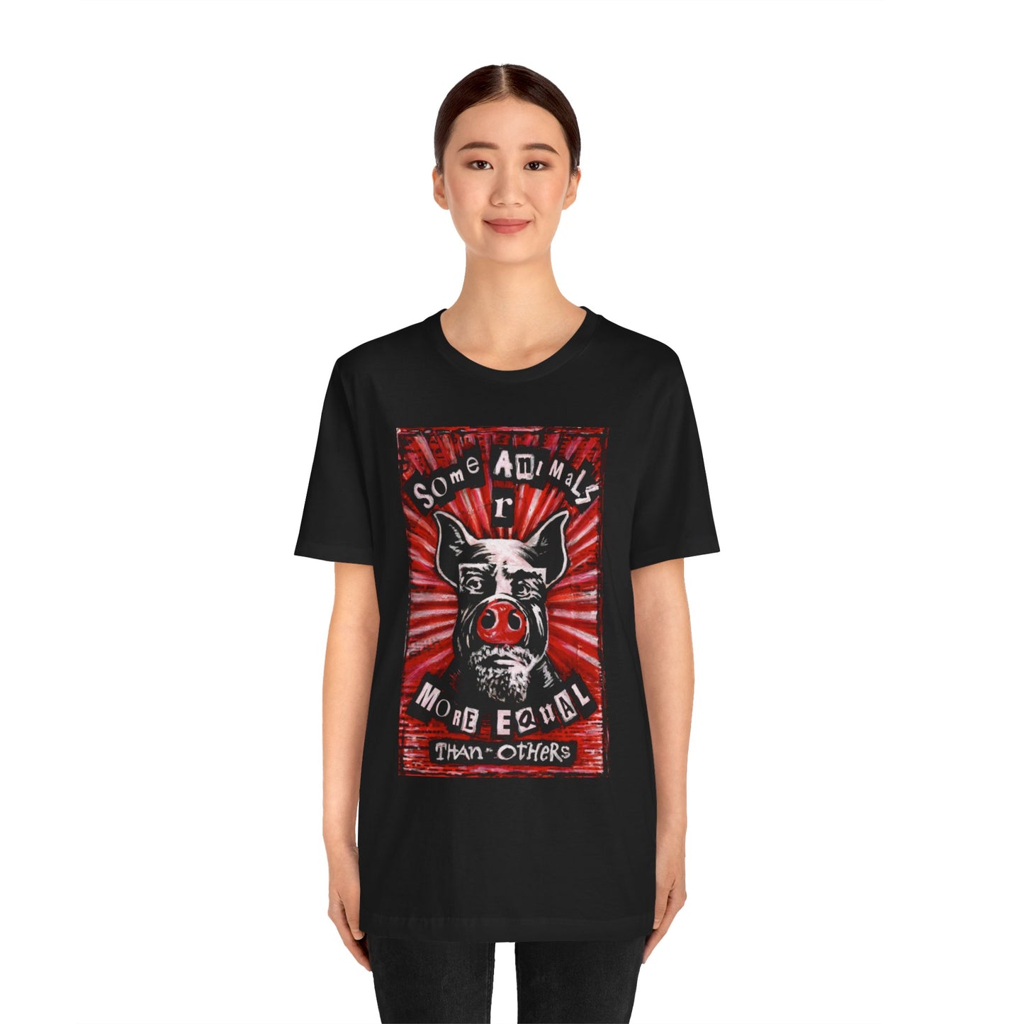 Some Animals R More Equal Than Others Zine Unisex Jersey Short Sleeve Tee