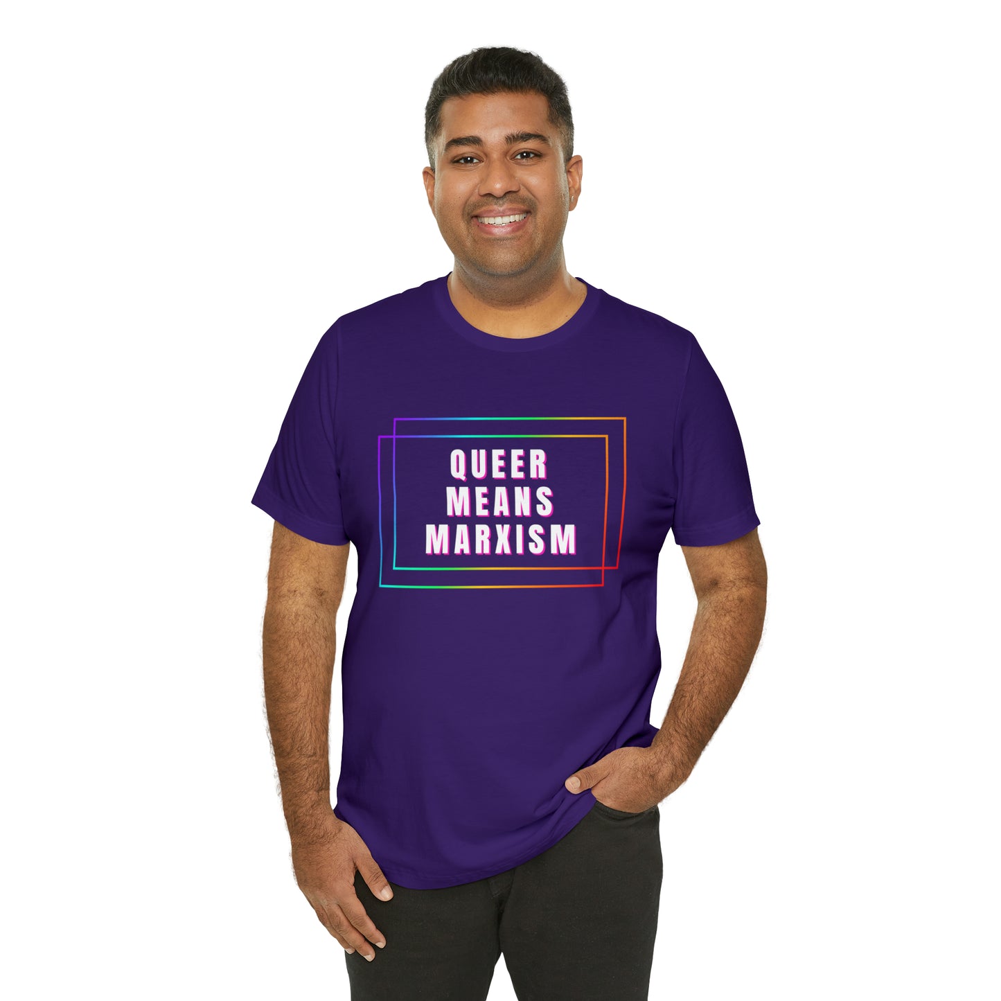 Queer Means Marxism Unisex Jersey Short Sleeve Tee