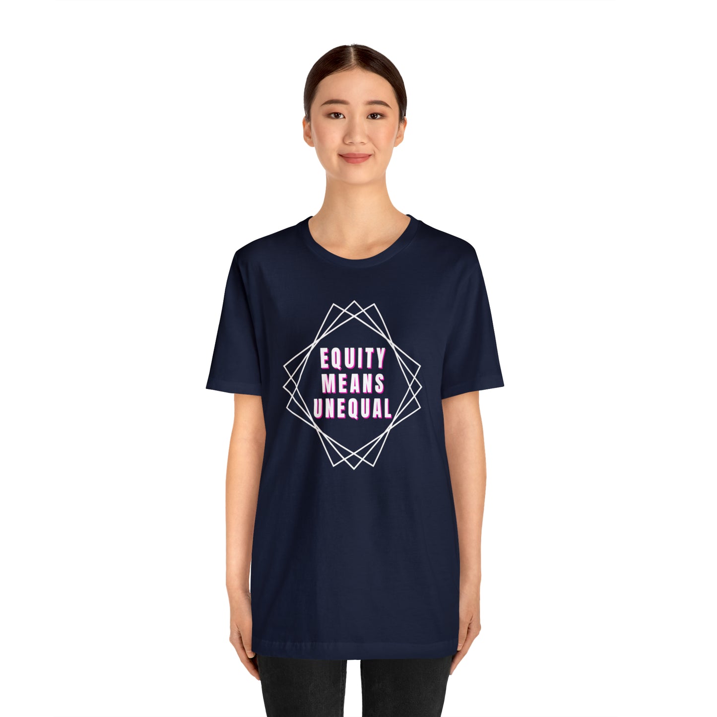 Equity Means Unequal Unisex Jersey Short Sleeve Tee
