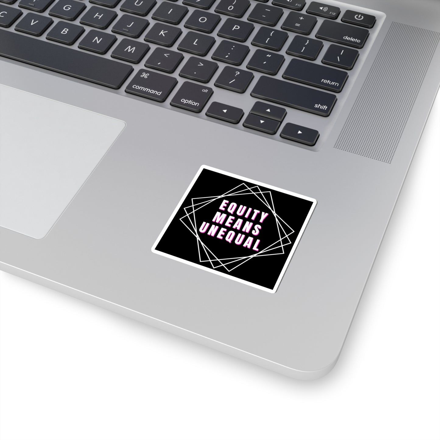 Equity Means Unequal Kiss-Cut Stickers
