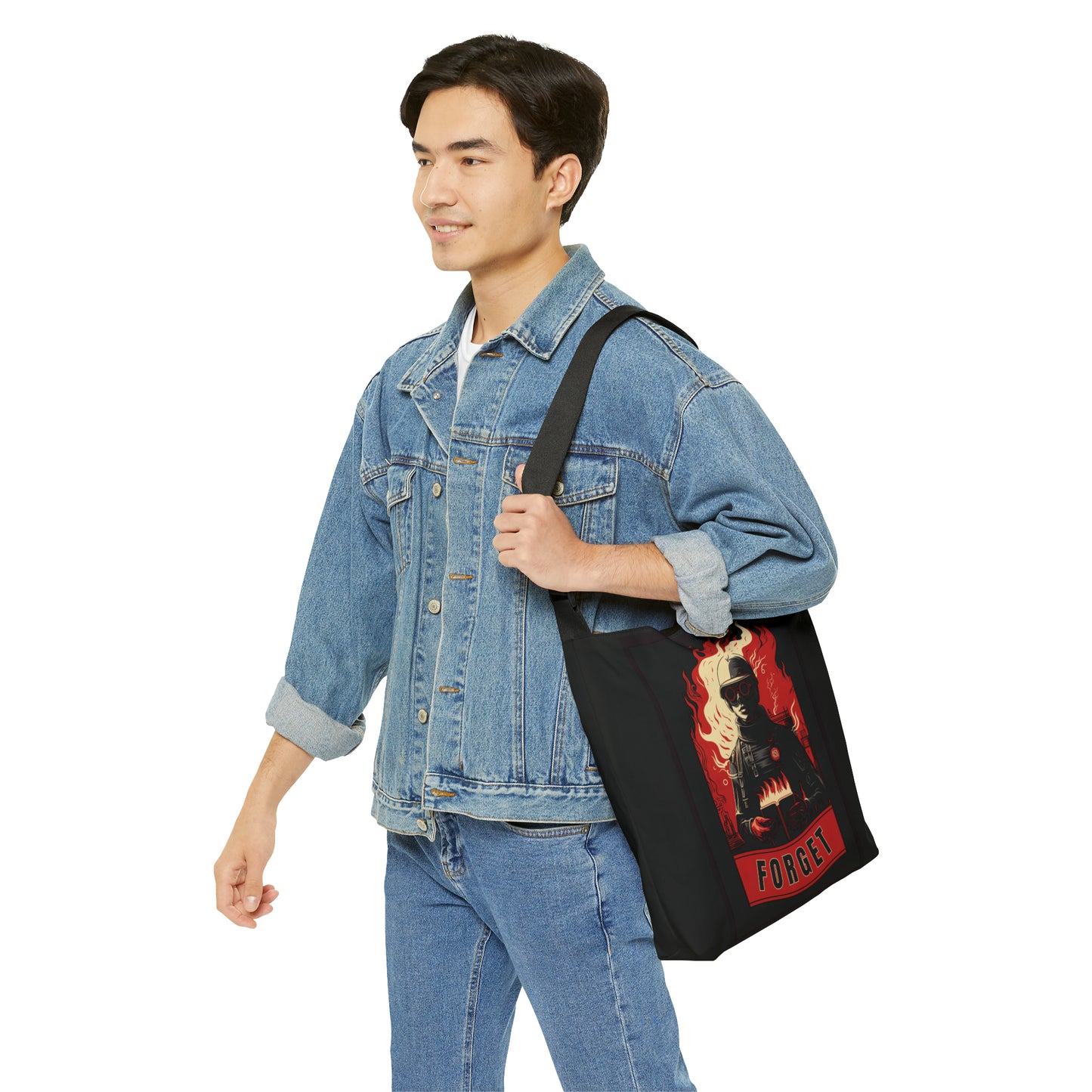Fahrenheit 451 Adjustable Tote Bag (AOP)