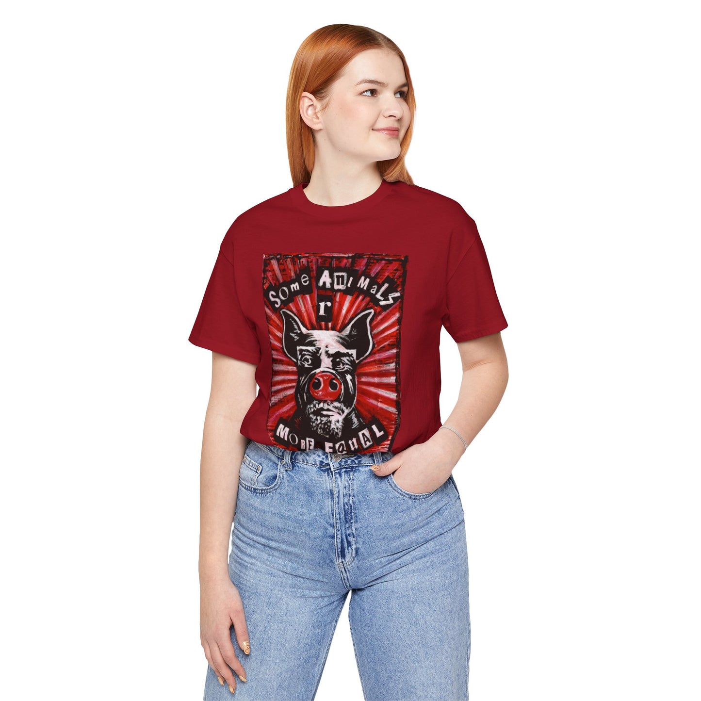 Some Animals R More Equal Than Others Zine Unisex Jersey Short Sleeve Tee