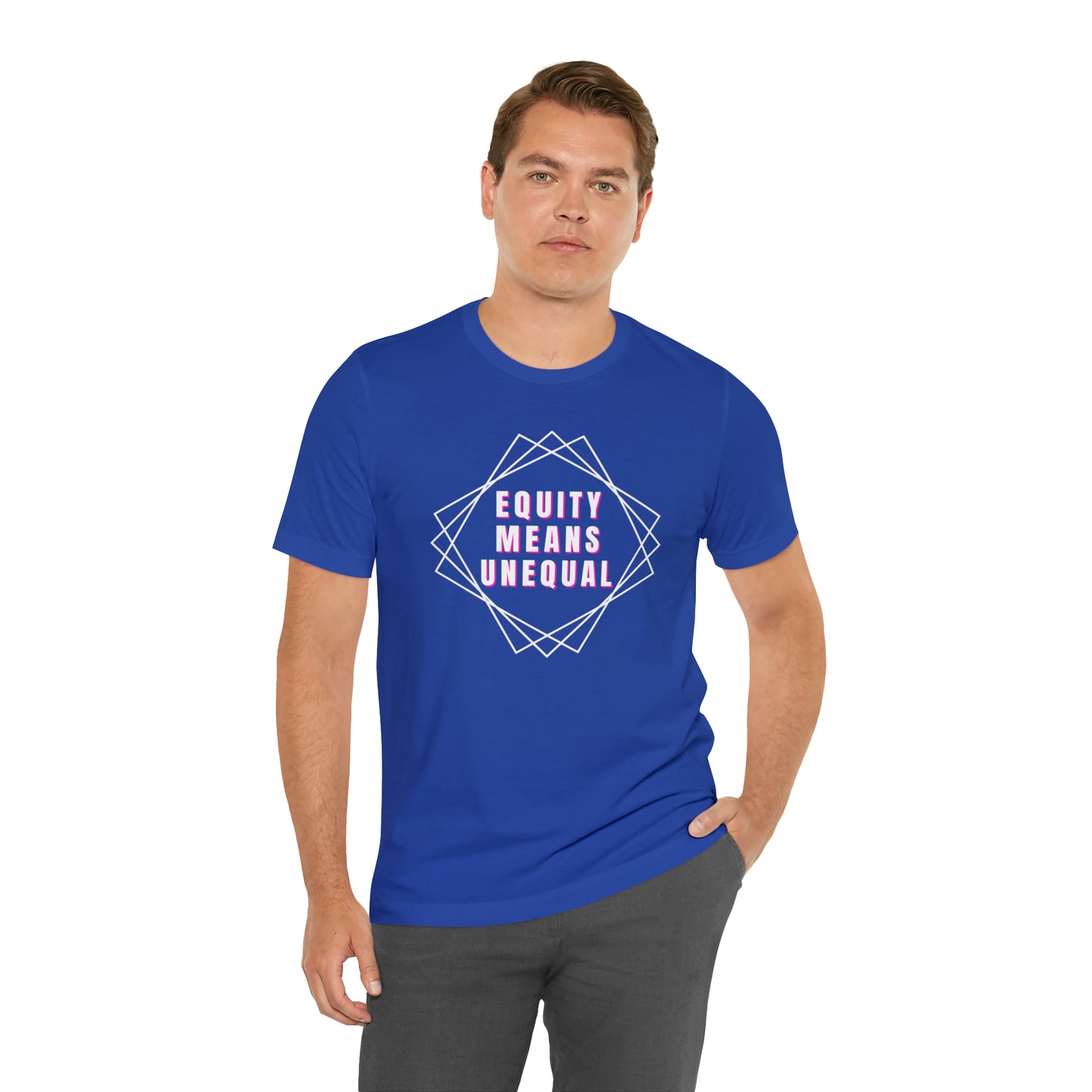 Equity Means Unequal Unisex Jersey Short Sleeve Tee
