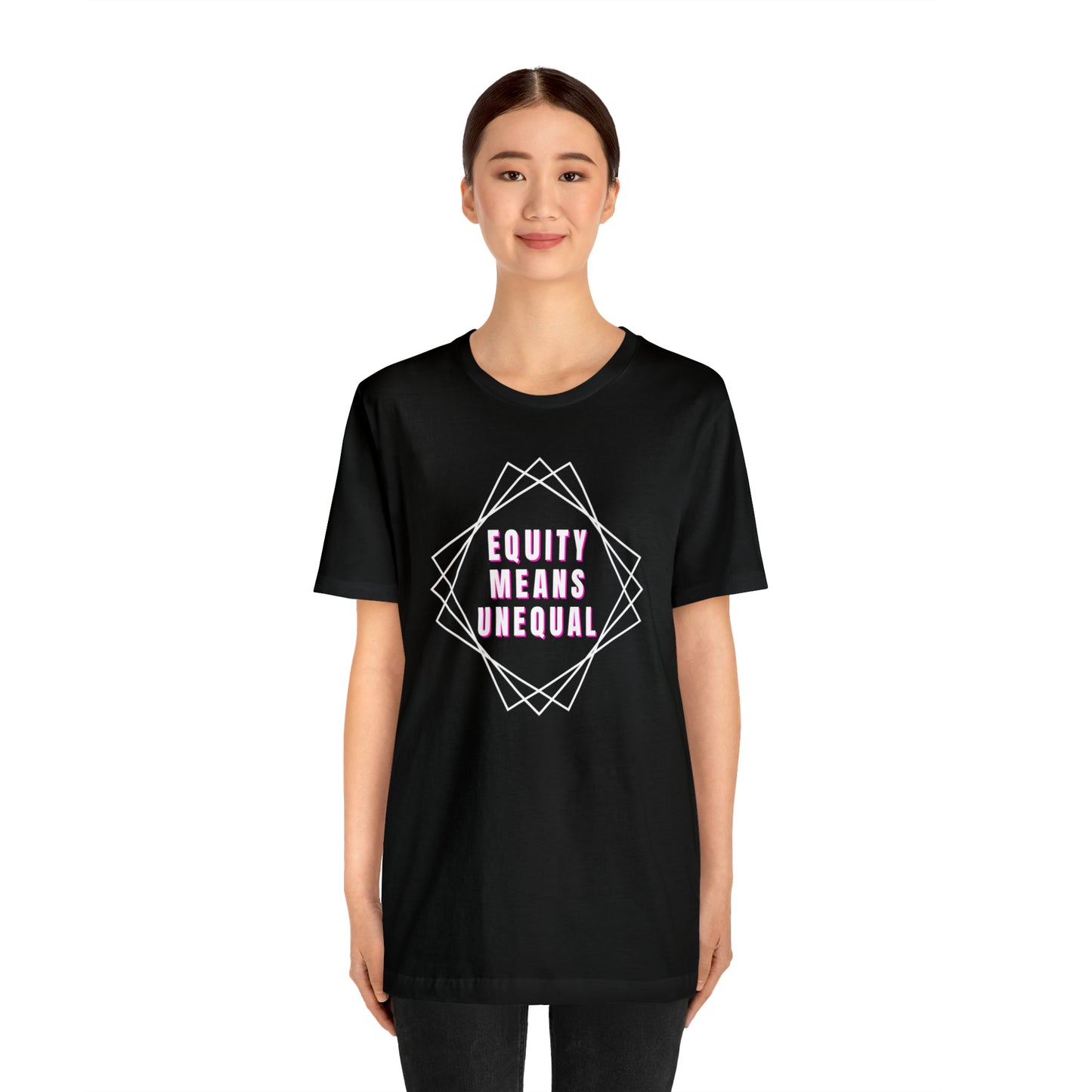 Equity Means Unequal Unisex Jersey Short Sleeve Tee