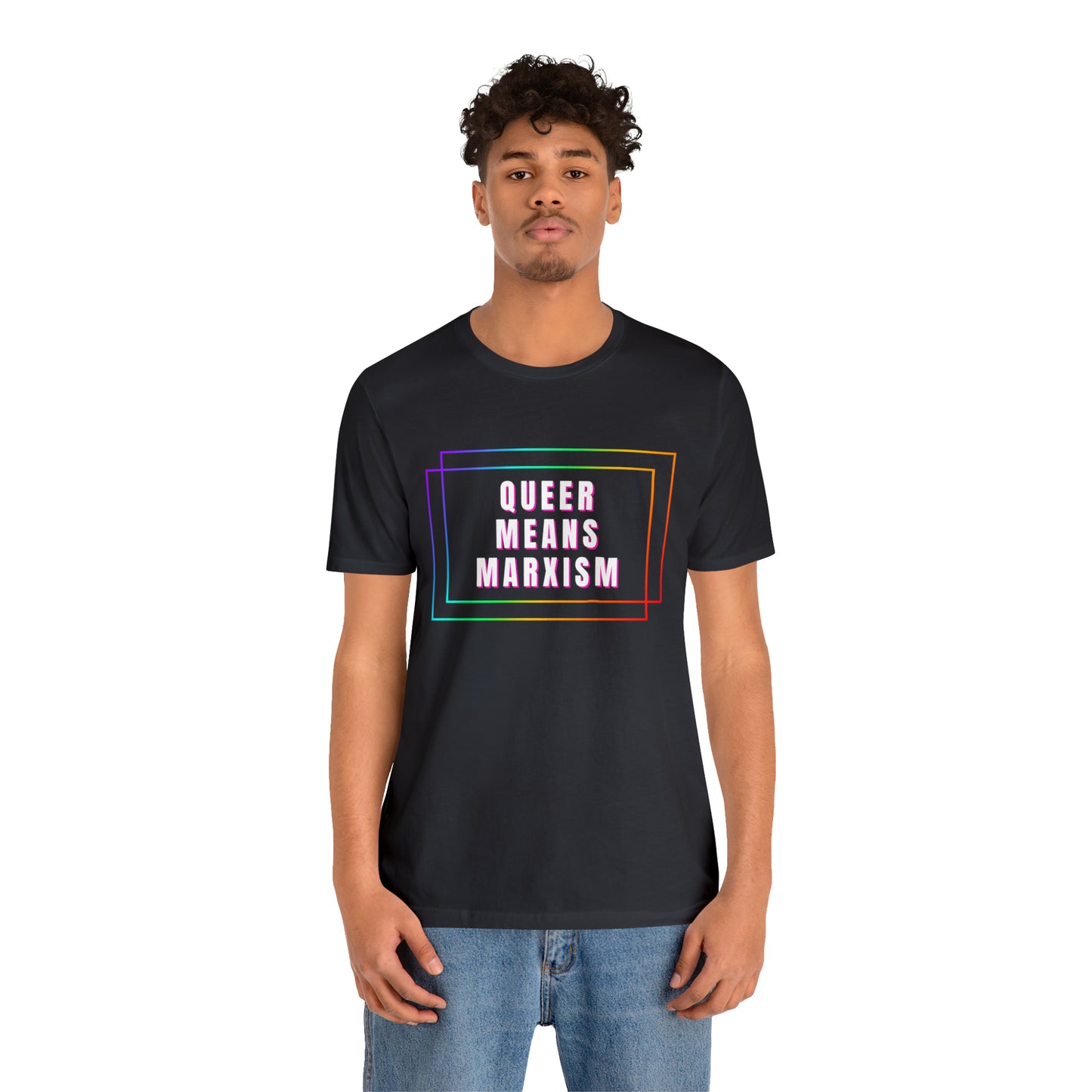 Queer Means Marxism Unisex Jersey Short Sleeve Tee