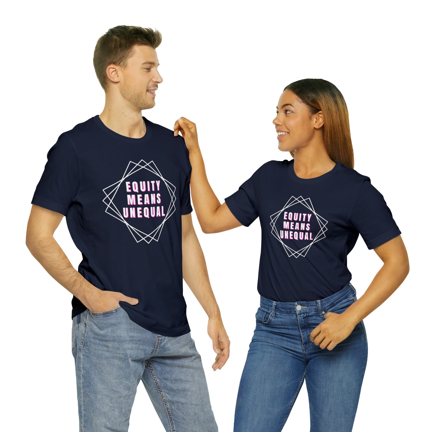 Equity Means Unequal Unisex Jersey Short Sleeve Tee