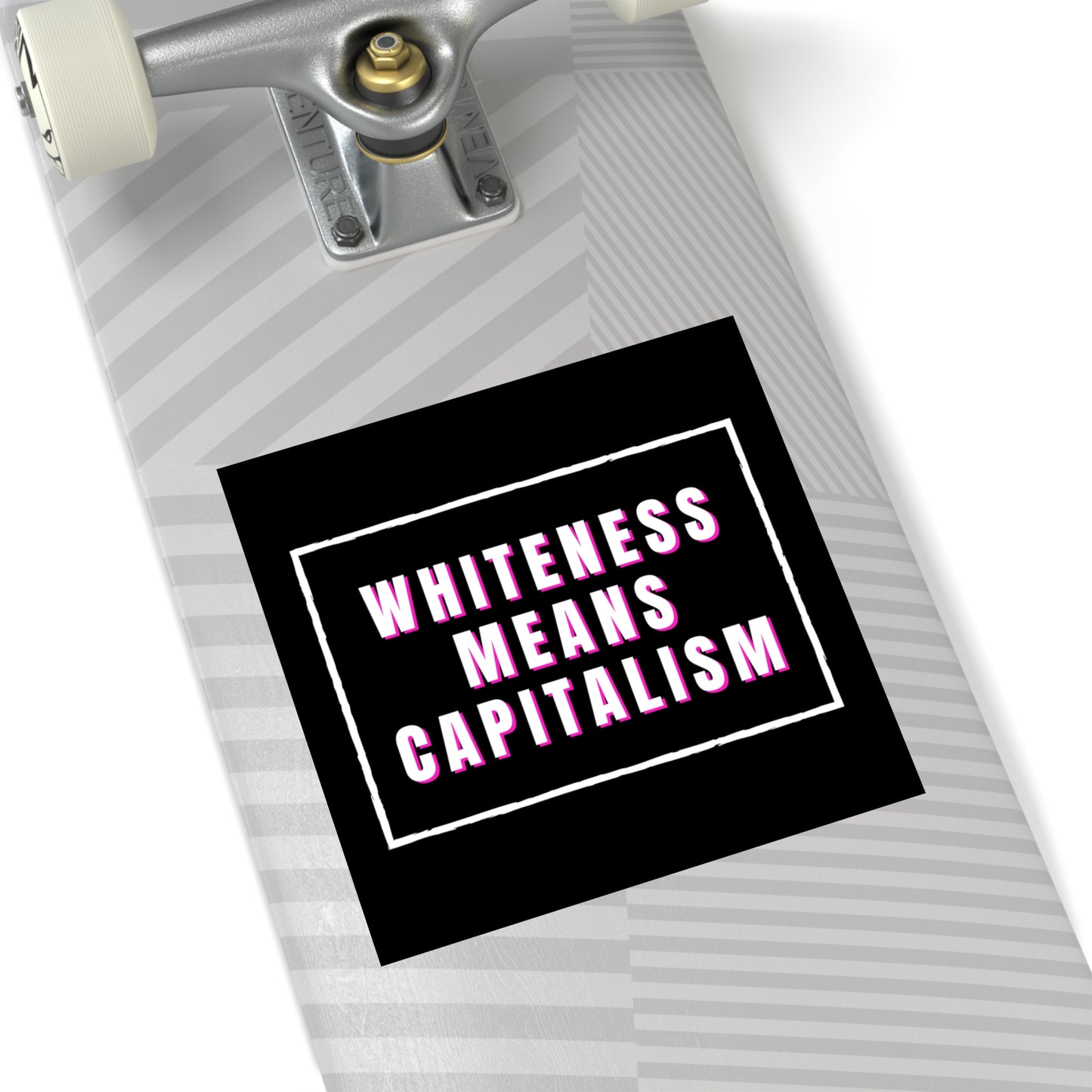 Whiteness is Capitalism Square Stickers, Indoor\Outdoor