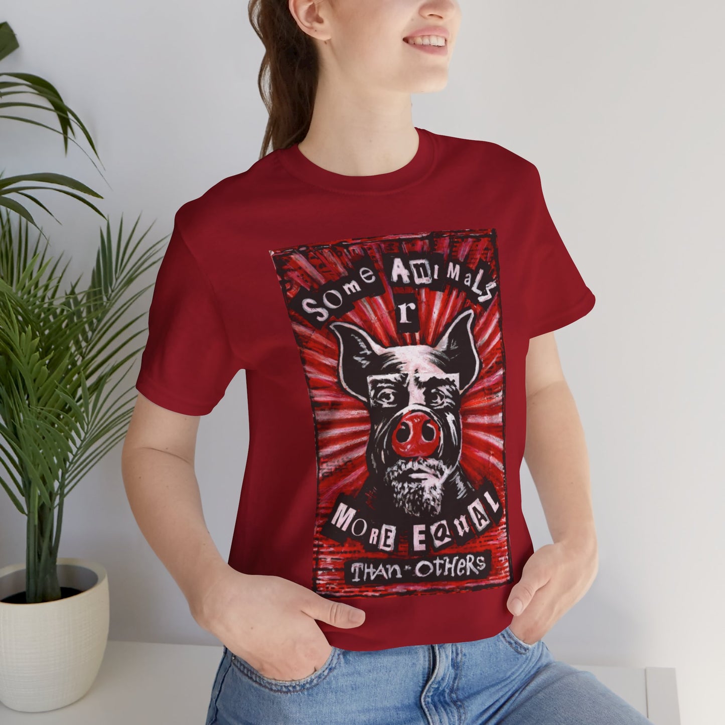 Some Animals R More Equal Than Others Zine Unisex Jersey Short Sleeve Tee