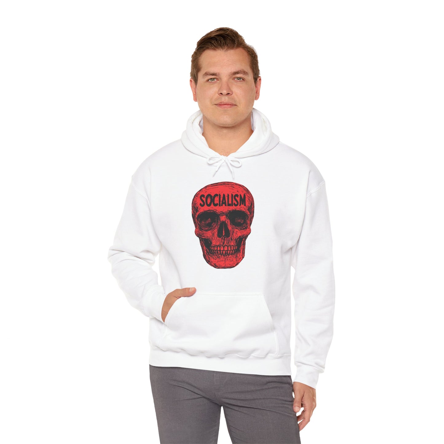 Socialism Means Death Unisex Heavy Blend™ Hooded Sweatshirt