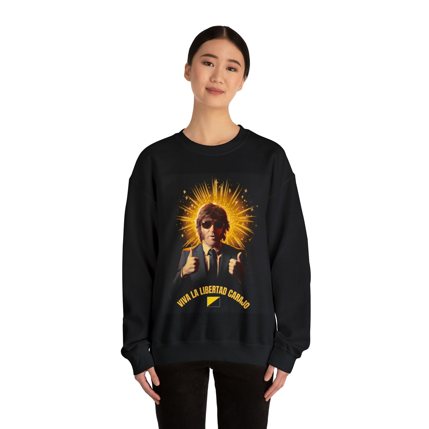 Javier Milei Unisex Heavy Blend™ Crewneck Sweatshirt