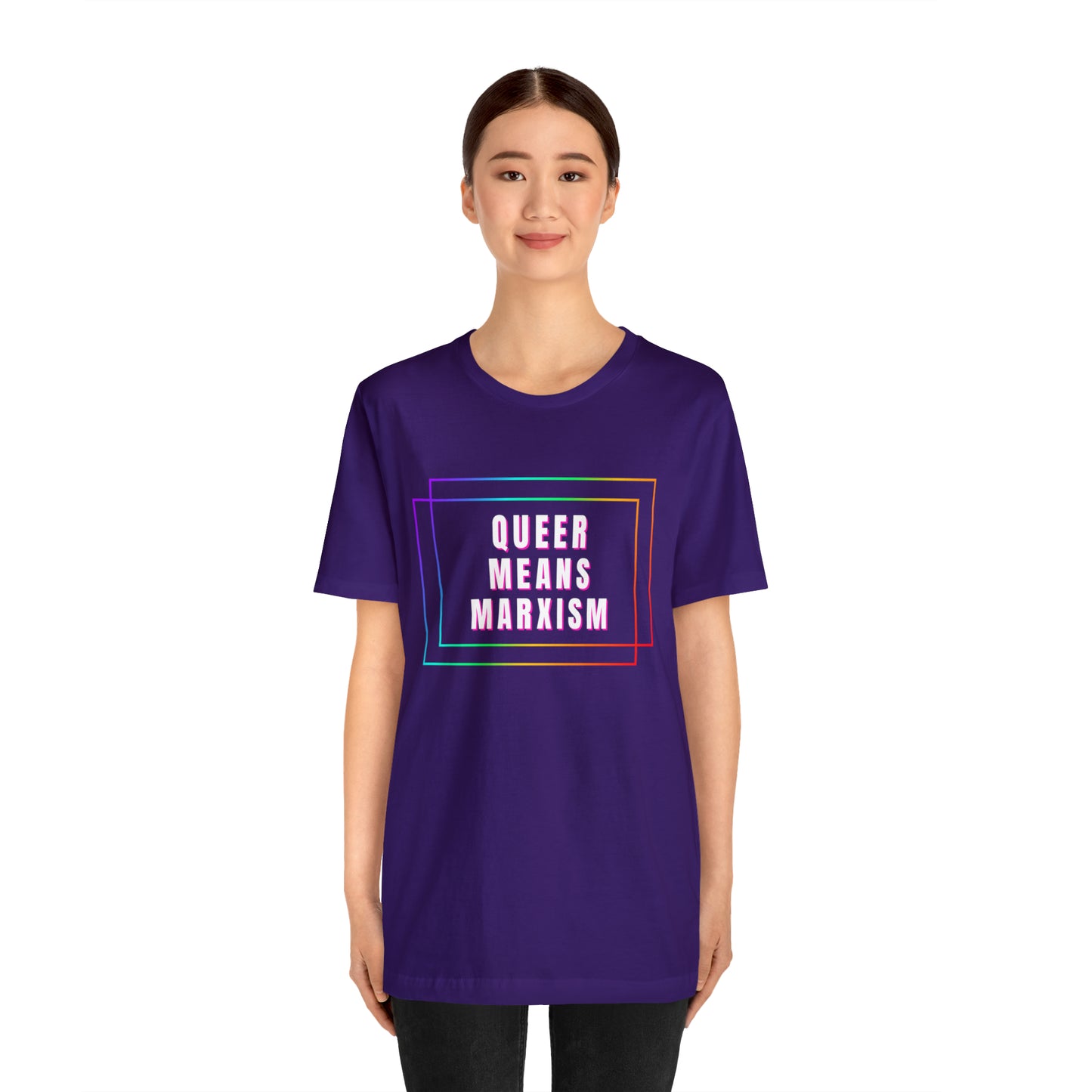 Queer Means Marxism Unisex Jersey Short Sleeve Tee