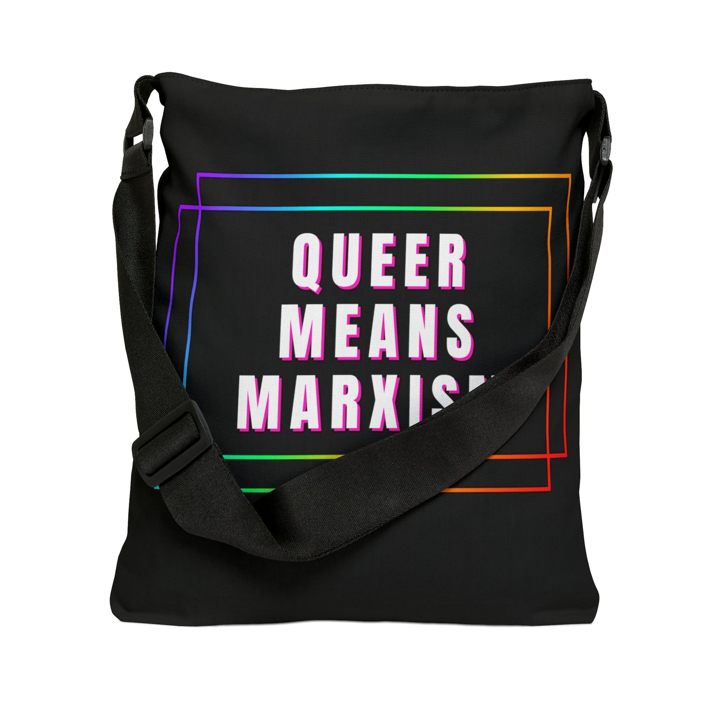 Queer Means Marxism Adjustable Tote Bag (AOP)