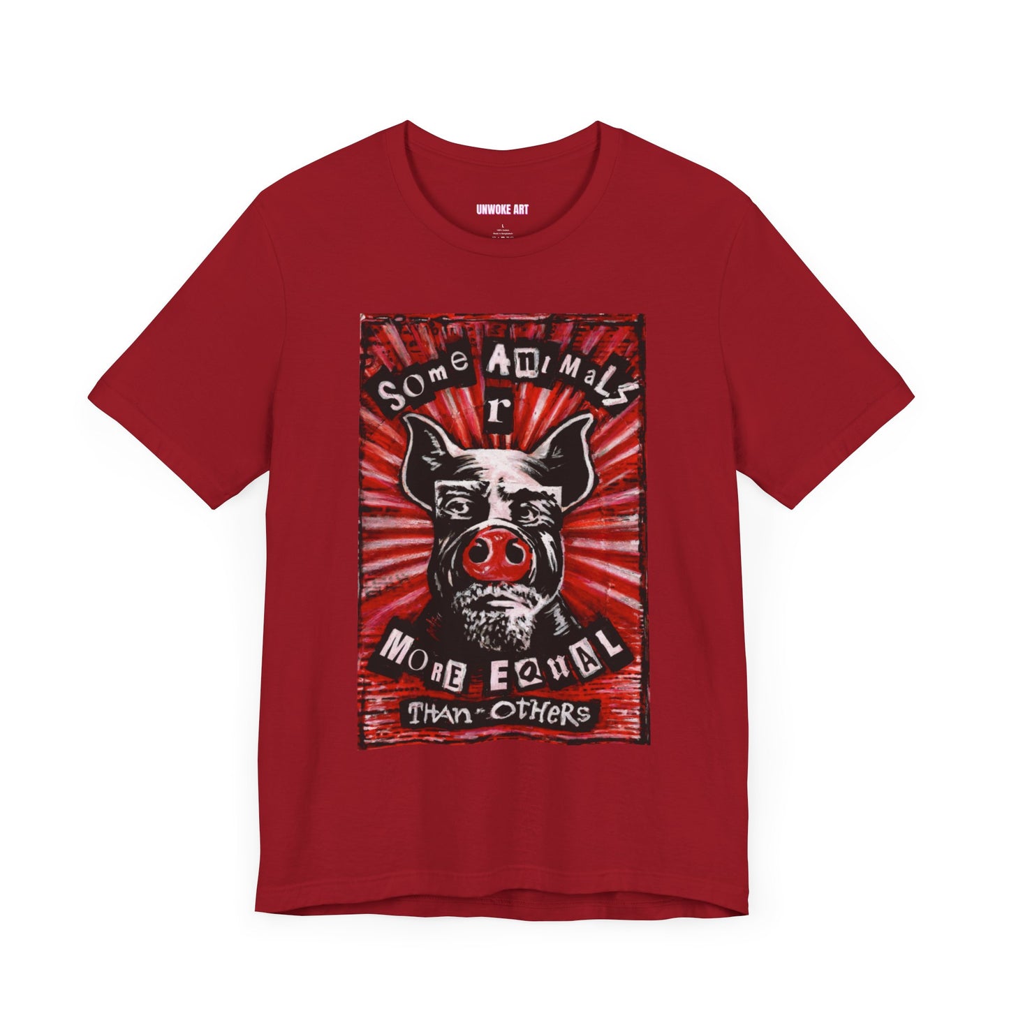 Some Animals R More Equal Than Others Zine Unisex Jersey Short Sleeve Tee