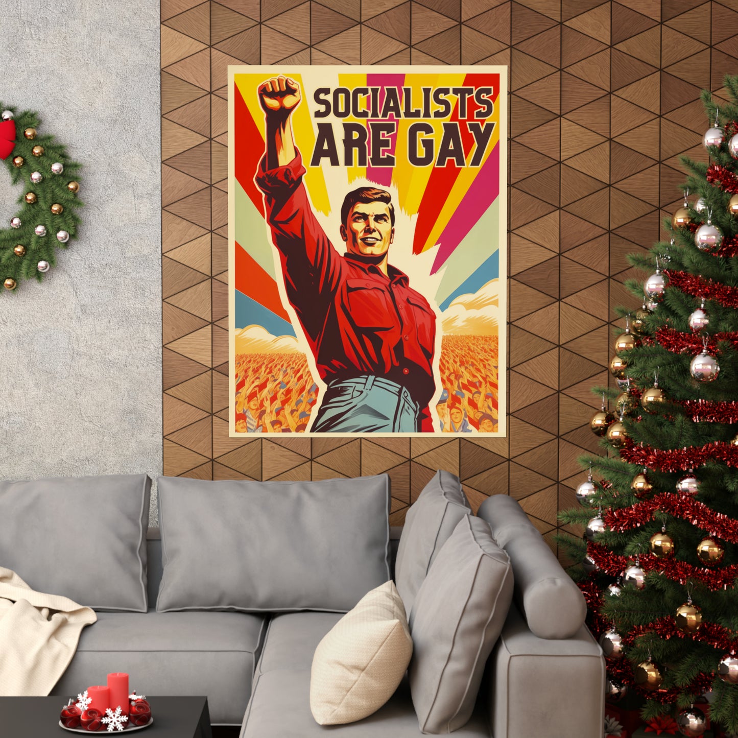 Socialists Are Gay Matte Vertical Posters