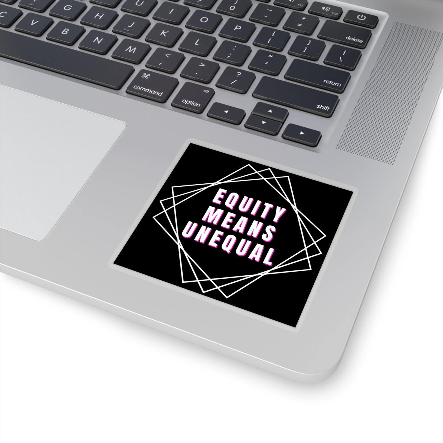 Equity Means Unequal Kiss-Cut Stickers