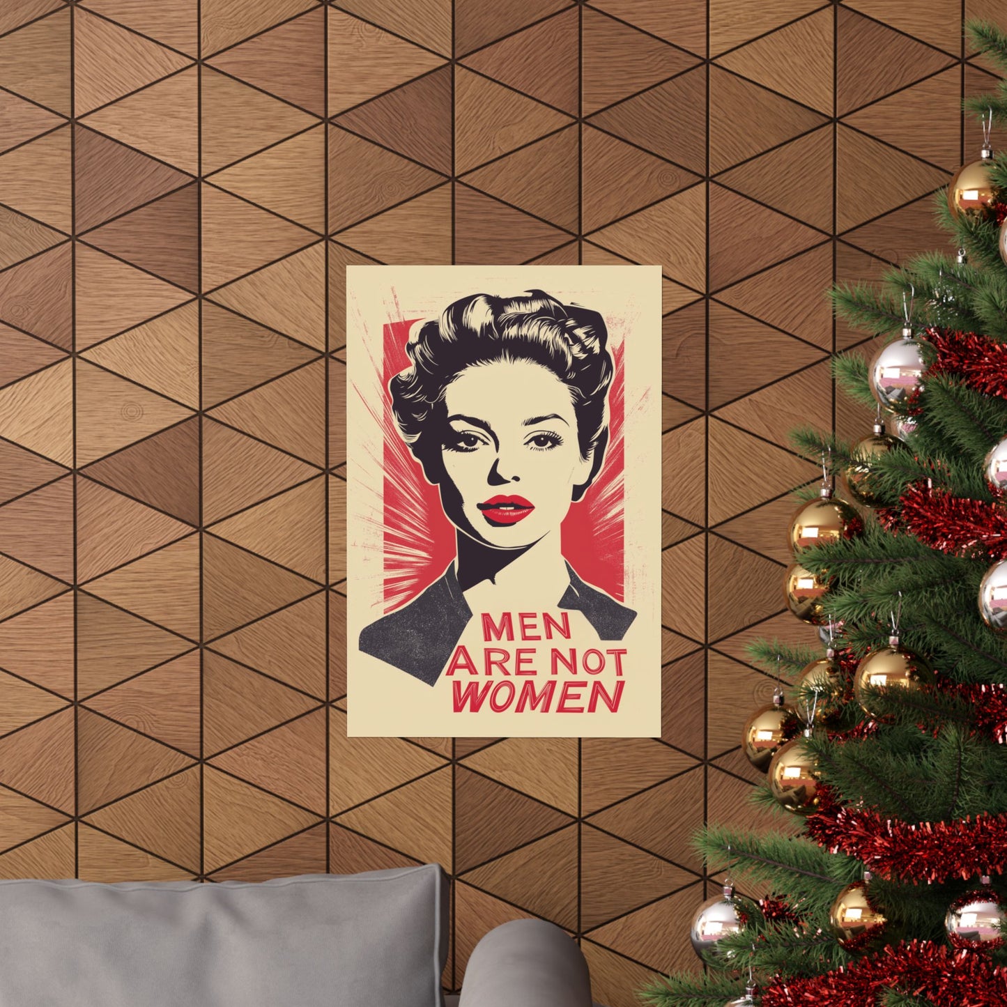 Men Are Not Women Matte Vertical Posters