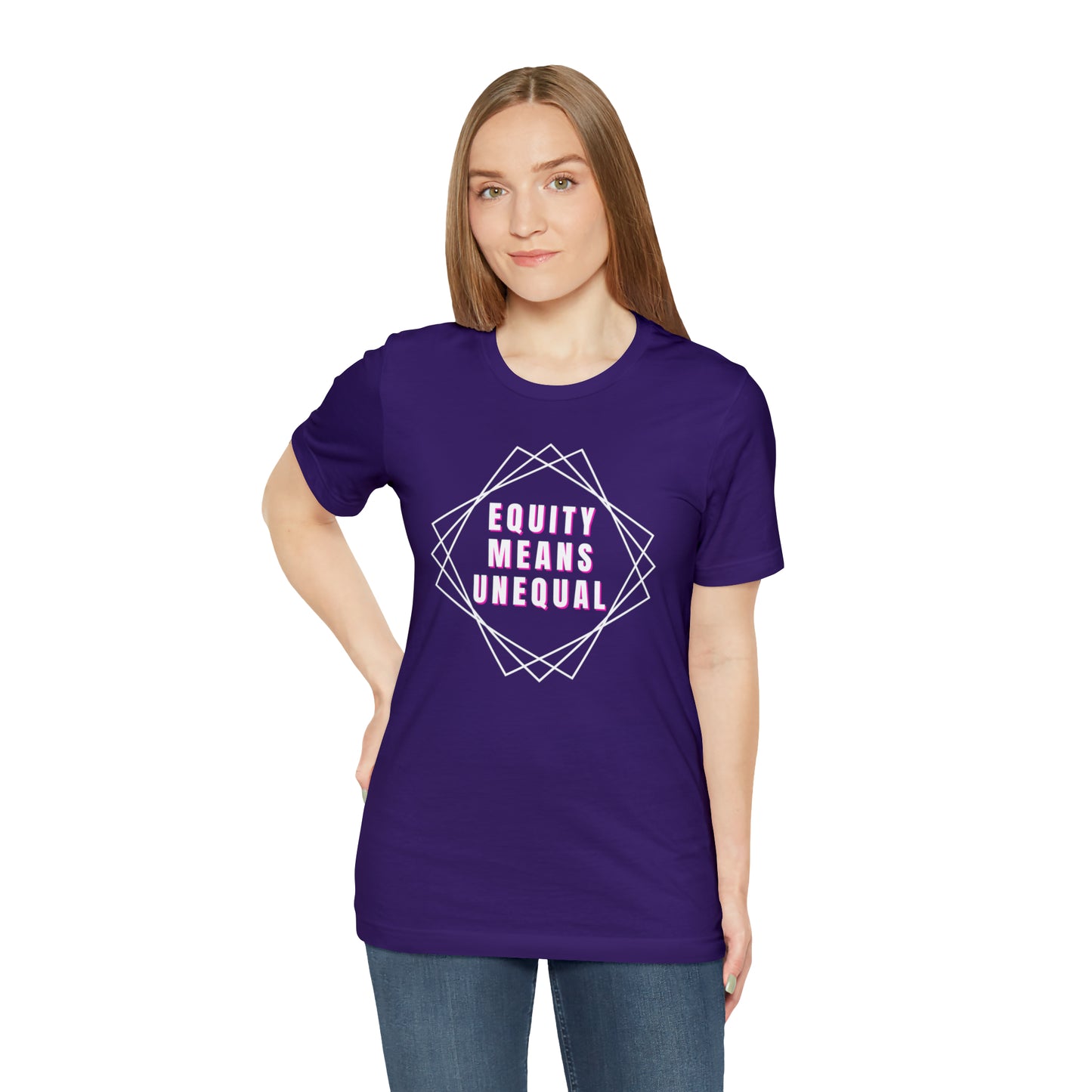 Equity Means Unequal Unisex Jersey Short Sleeve Tee