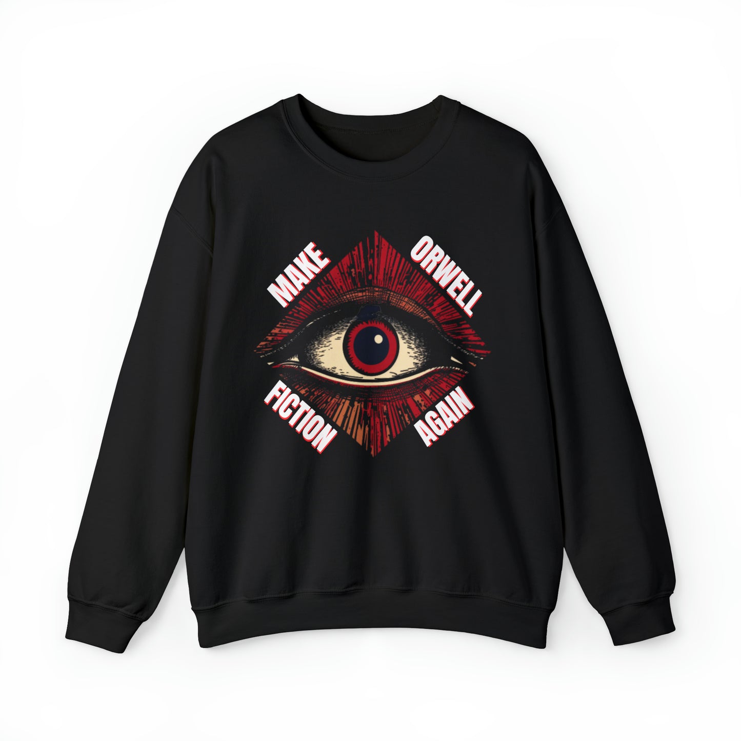 Make Orwell Fiction Again Unisex Heavy Blend™ Crewneck Sweatshirt