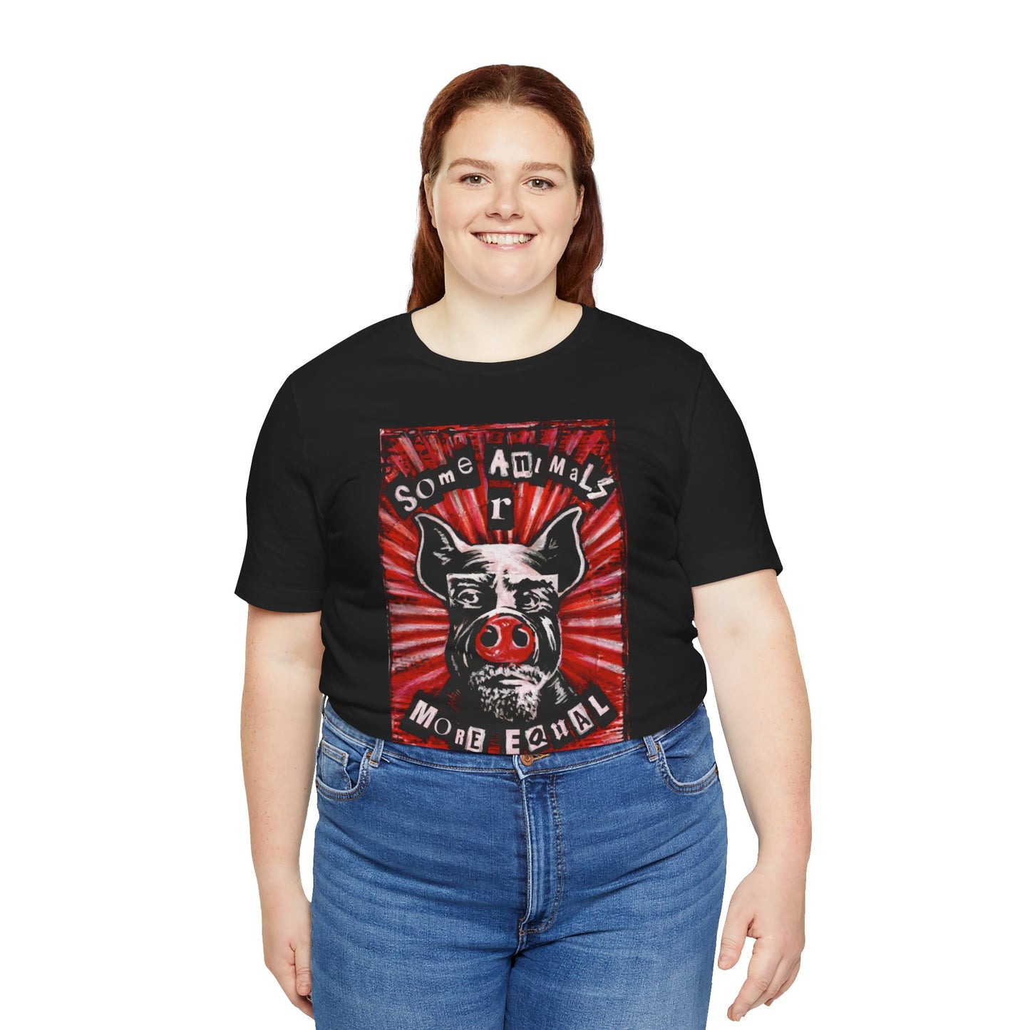 Some Animals R More Equal Than Others Zine Unisex Jersey Short Sleeve Tee