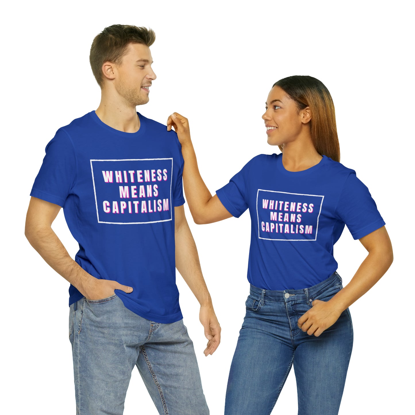 Whiteness Means Capitalism Unisex Jersey Short Sleeve Tee
