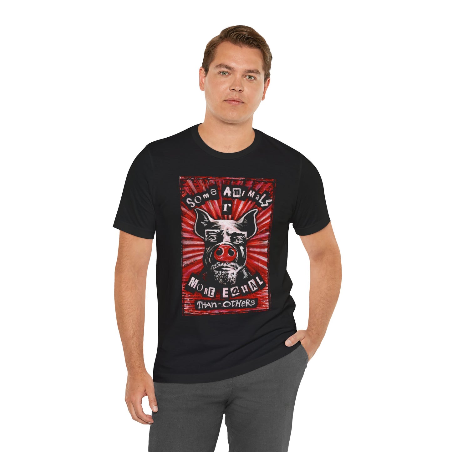 Some Animals R More Equal Than Others Zine Unisex Jersey Short Sleeve Tee