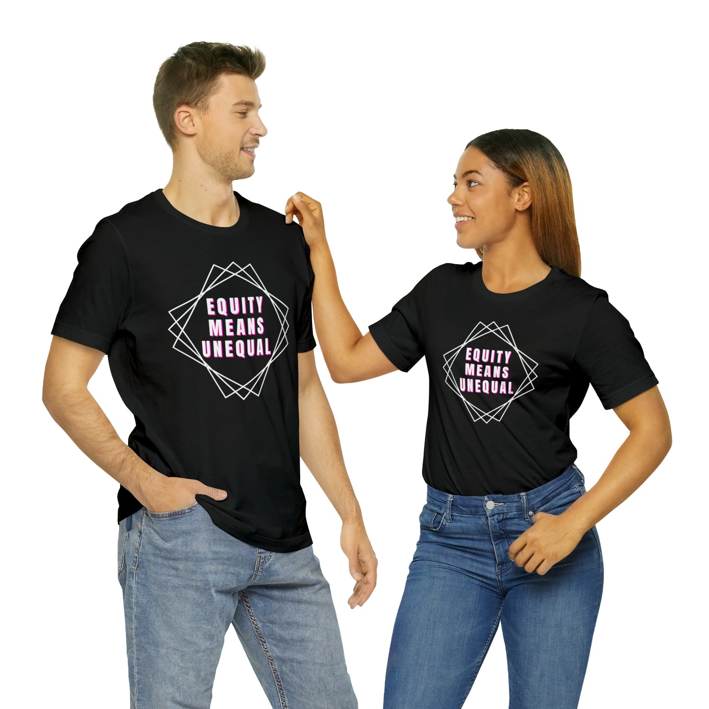 Equity Means Unequal Unisex Jersey Short Sleeve Tee
