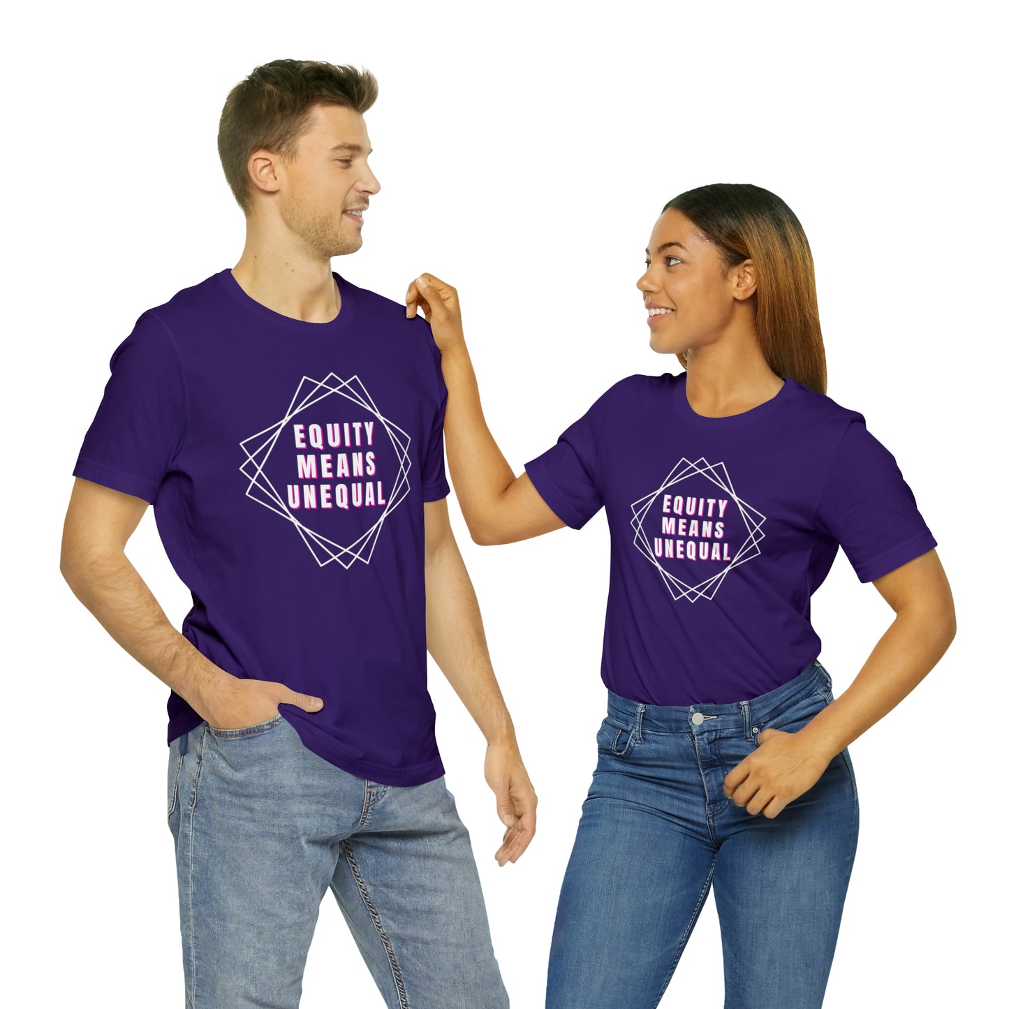 Equity Means Unequal Unisex Jersey Short Sleeve Tee