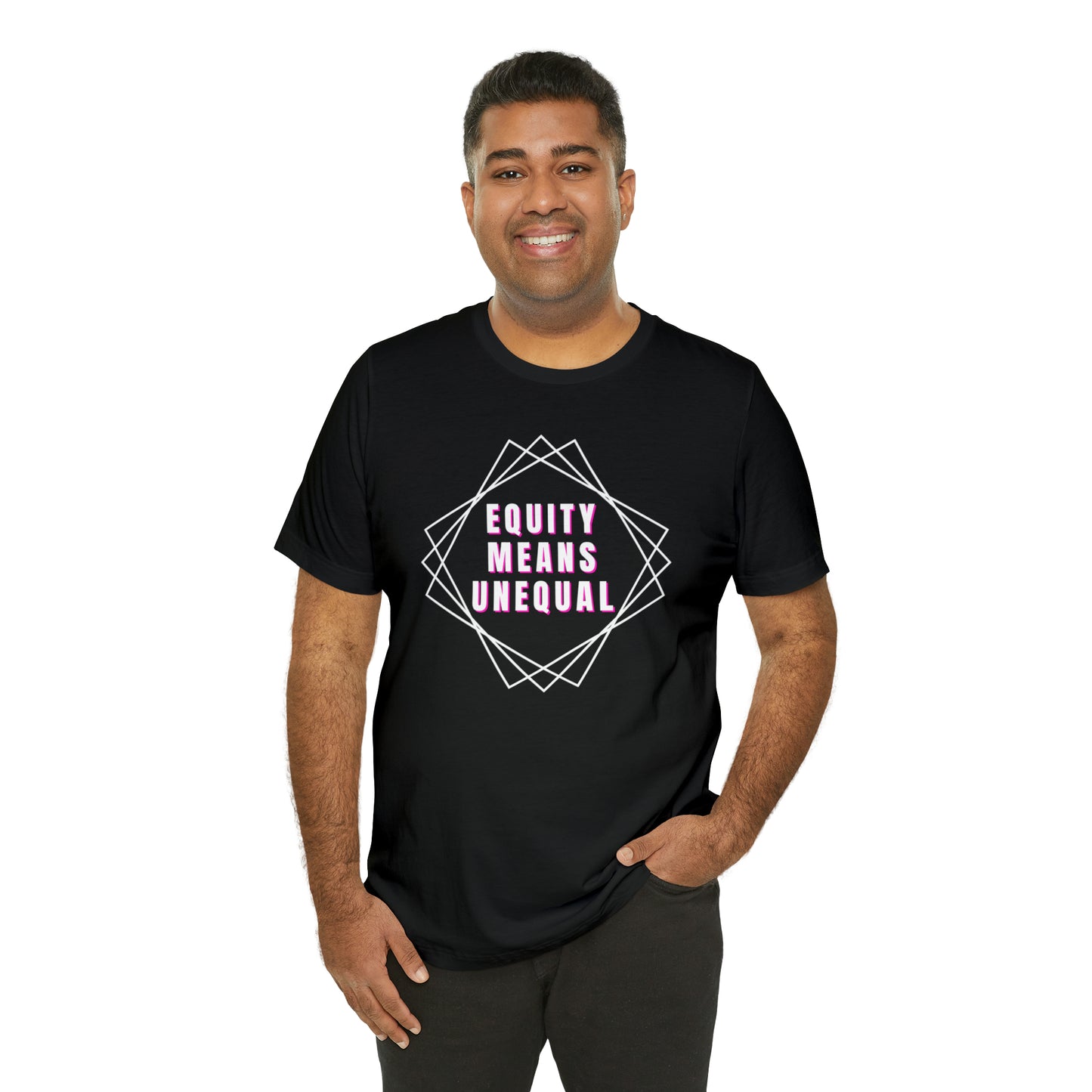 Equity Means Unequal Unisex Jersey Short Sleeve Tee