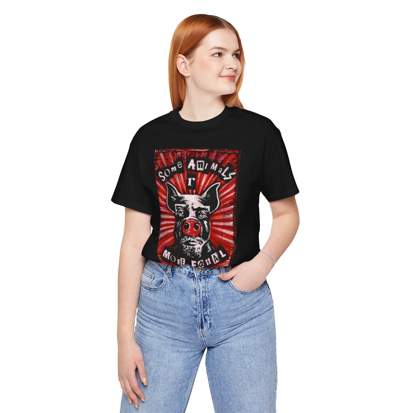 Some Animals R More Equal Than Others Zine Unisex Jersey Short Sleeve Tee