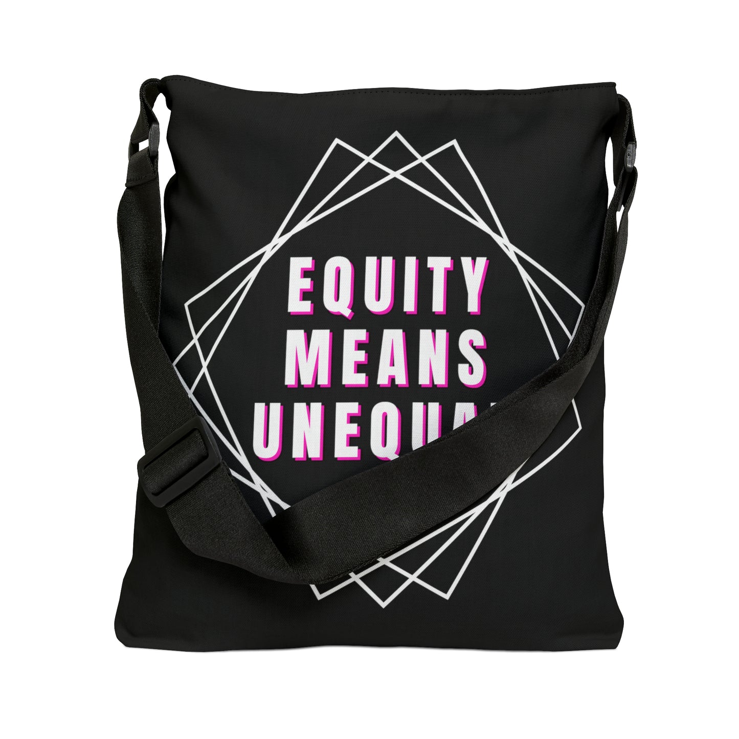Equity Means Unequal Adjustable Tote Bag (AOP)