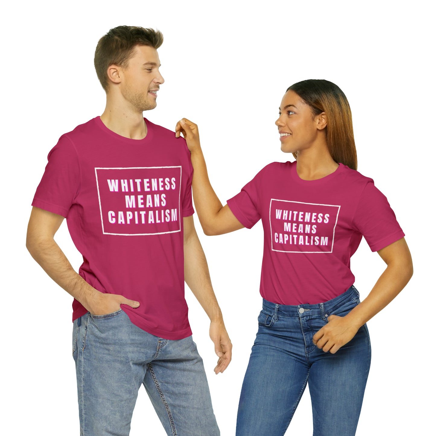 Whiteness Means Capitalism Unisex Jersey Short Sleeve Tee